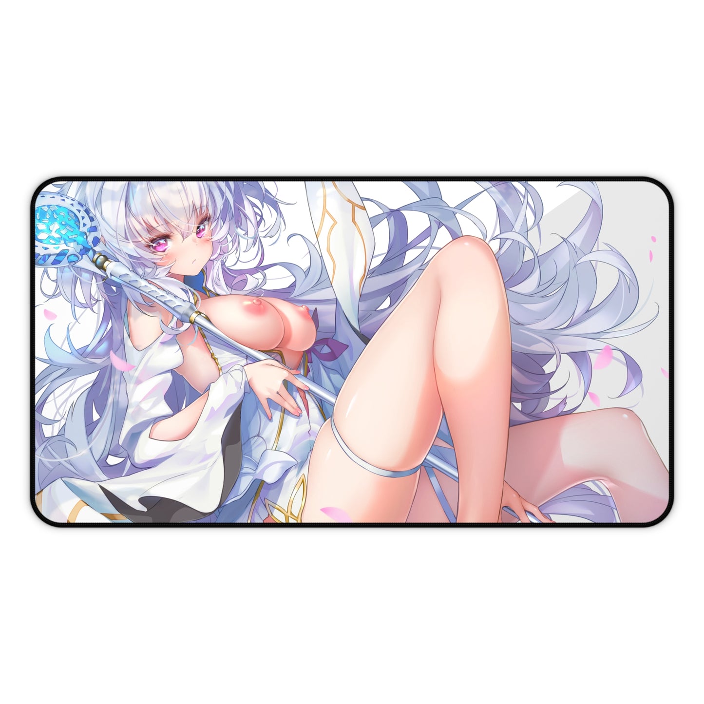 Tapis de souris sexy Fate Stay Night - Tapis de bureau animé Nude Merlin Tits - Tapis de jeu Ecchi