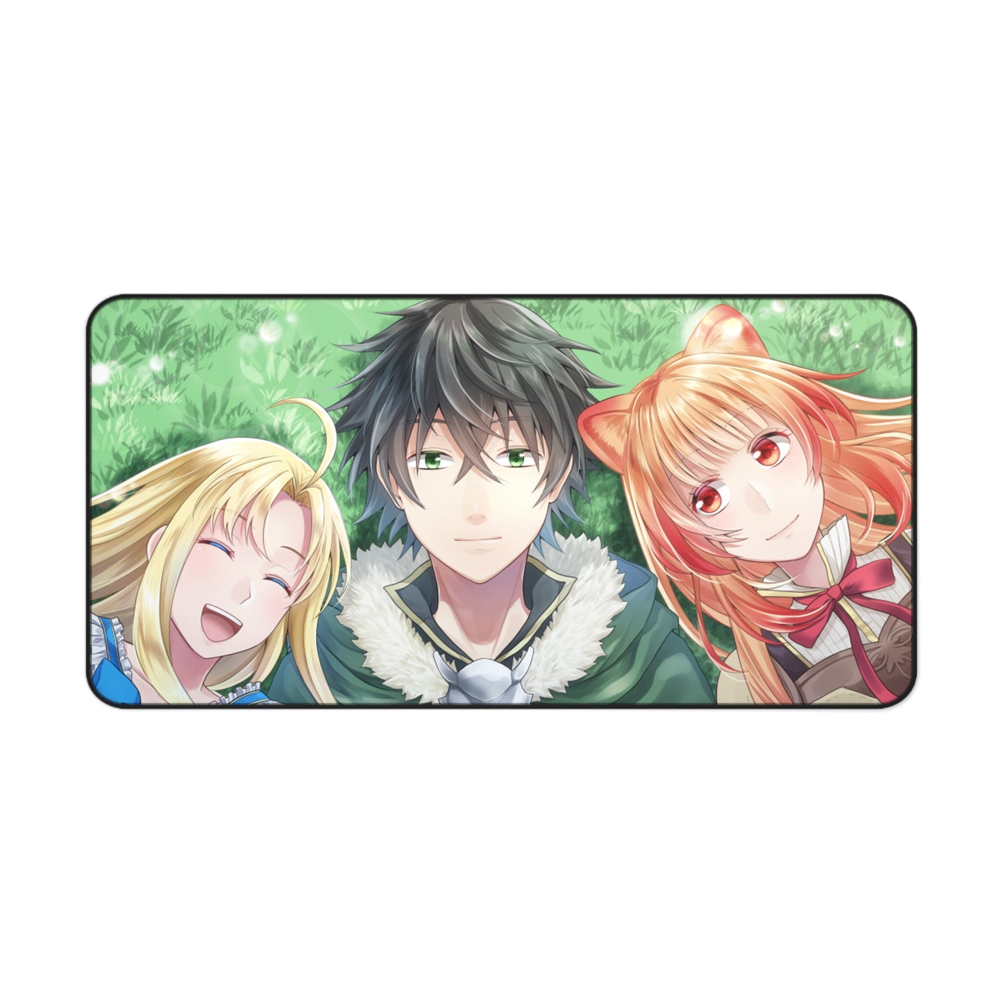 The Rising of the Shield Hero Desk Mat - Firo Iwatani and Raphtalia Anime Mousepad - Non Slip Manga Playmat