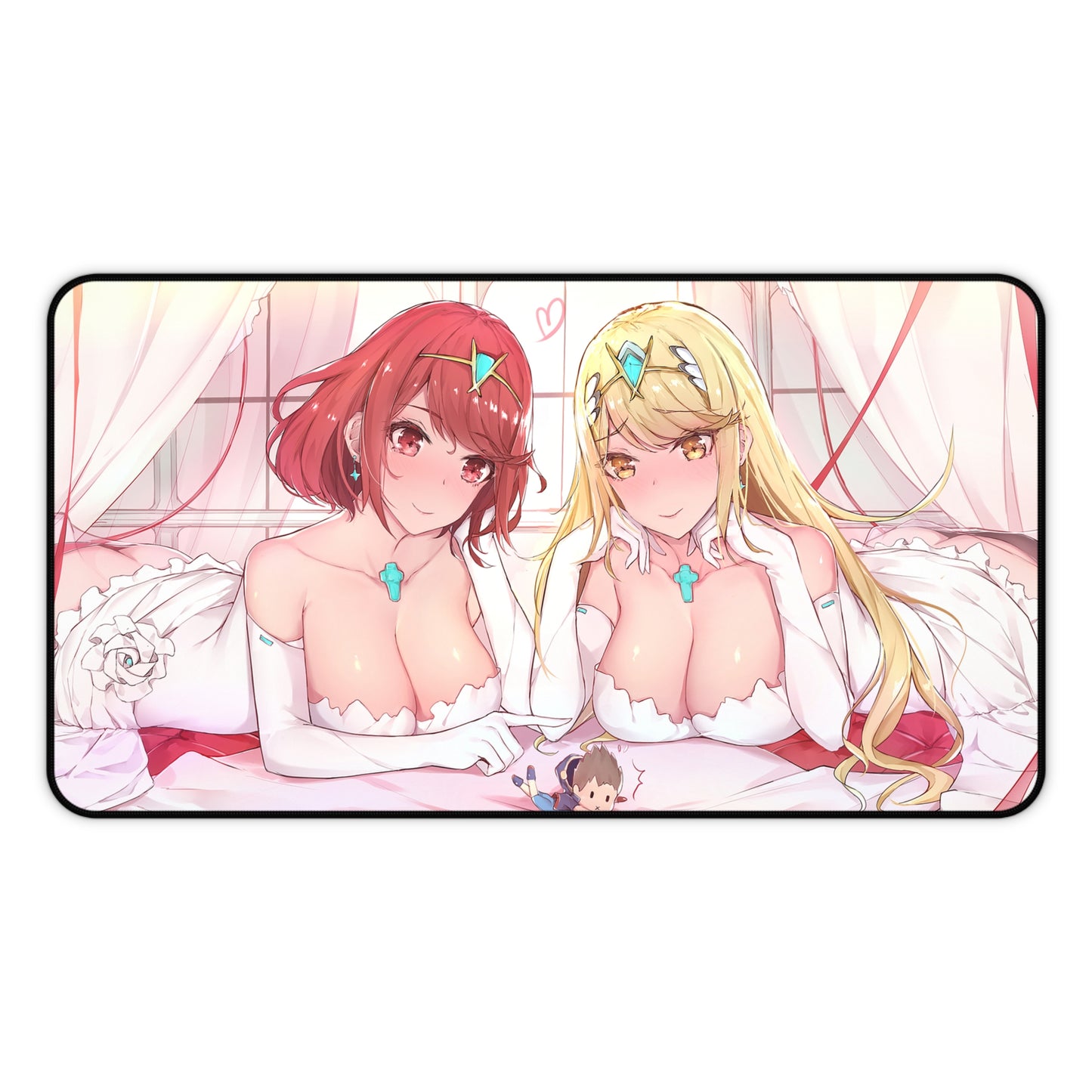 Xenoblade Sexy Brides Waifus Mousepad - Large Desk Mat - Ecchi Boobs Mouse Pad