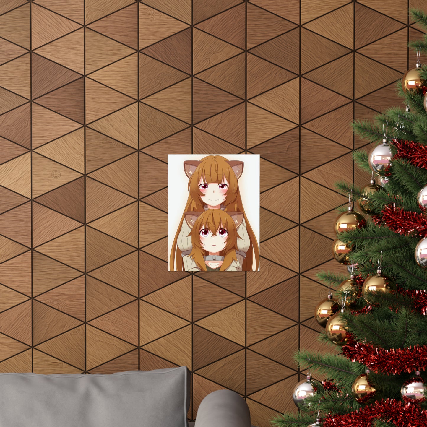 The Rising of the Shield Hero Poster - Raphtalia and Child Raphtalia Anime Wall Art Decor - Premium Matte Vertical Poster - Manga Print