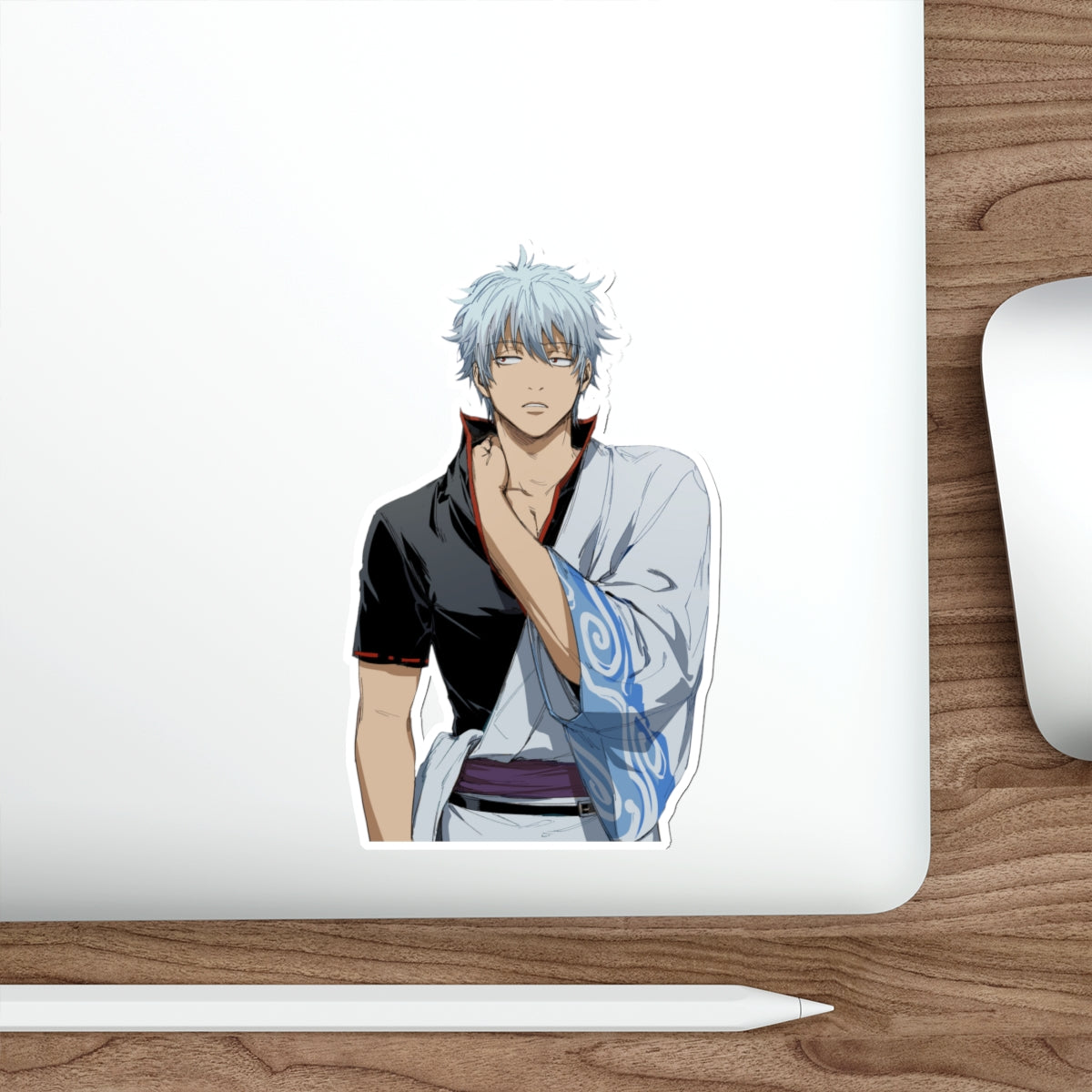 Autocollant imperméable Gintoki Sakata Gintama - Autocollant vinyle Anime Premium - Autocollant de voiture Gin Tama