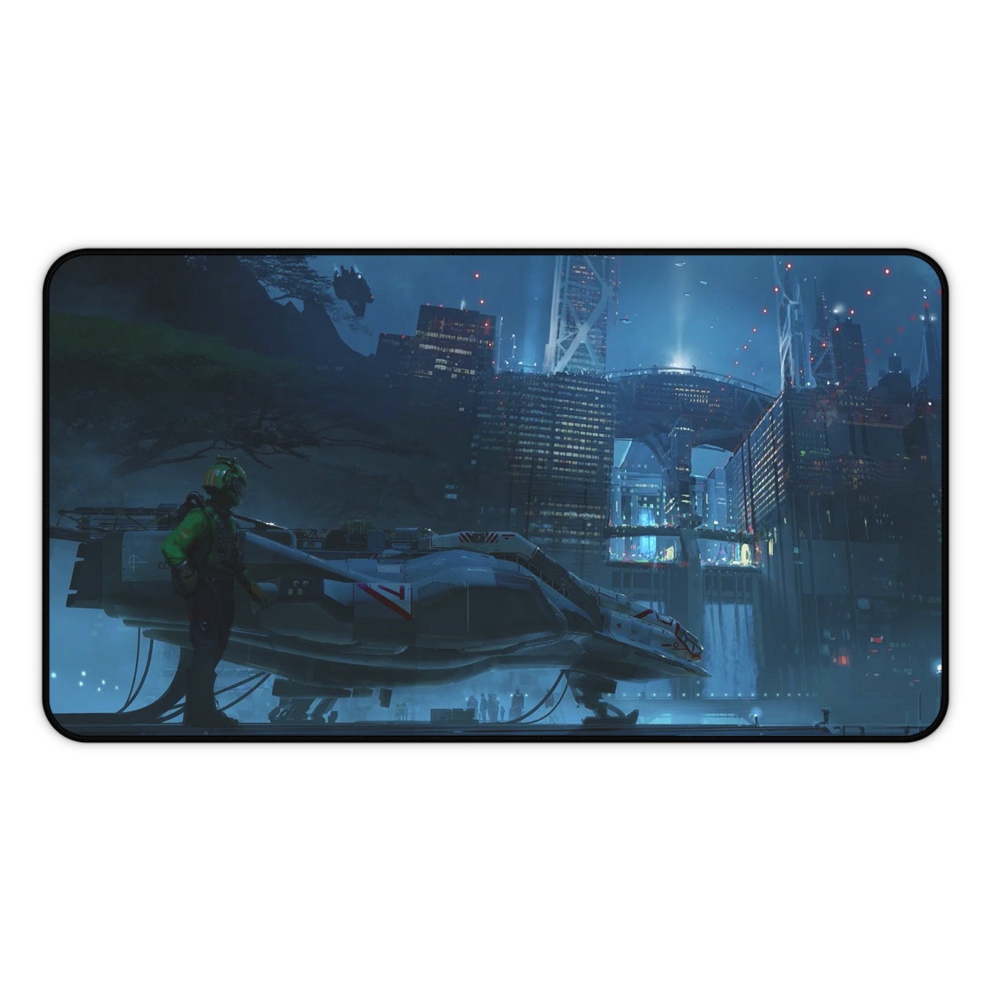 Starfield Mousepad - Bay Concept Art  - XXL Gaming Desk Mat - Non Slip Gamer Playmat