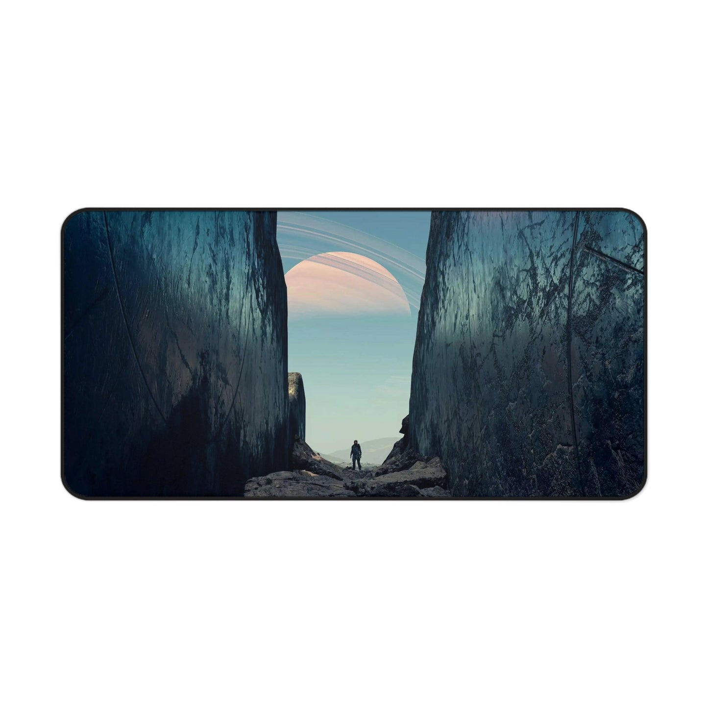 Starfield Desk Mat - Space Exploration XXL Gaming Mousepad - Non Slip Gamer Playmat