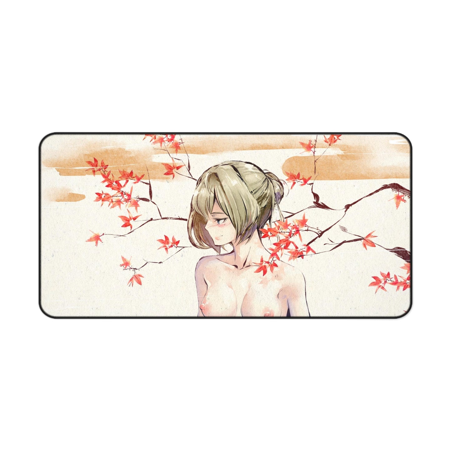 Ukiyo-e Kaede Takagaki Nude Boobs Idolmaster Cinderella Girls Desk Mat - Non Slip Mousepad