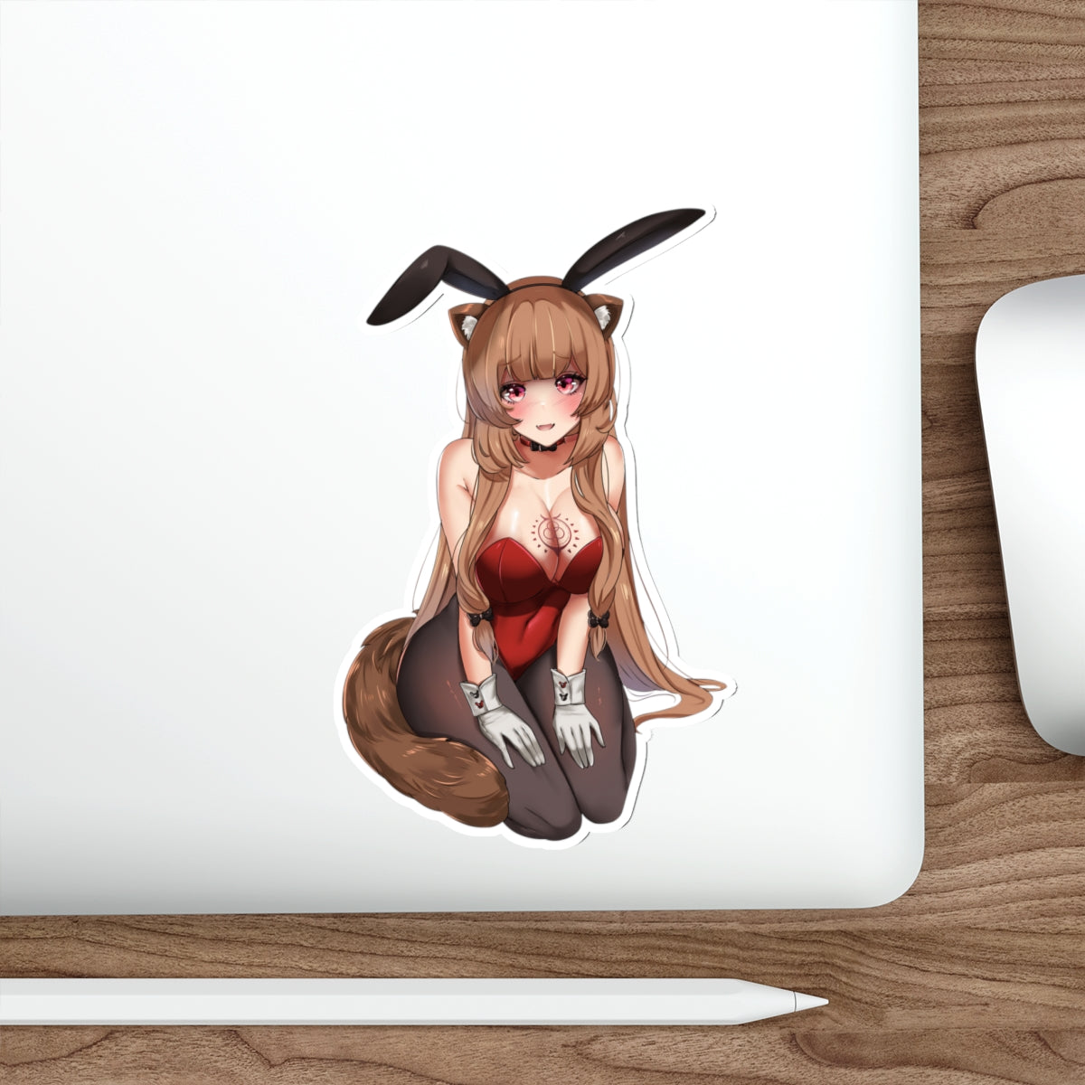 Autocollant imperméable The Rising of the Shield Hero - Autocollant en vinyle Sexy Bunny Raphtalia Anime - Autocollant pour pare-chocs de voiture - Autocollant pour ordinateur portable Ecchi