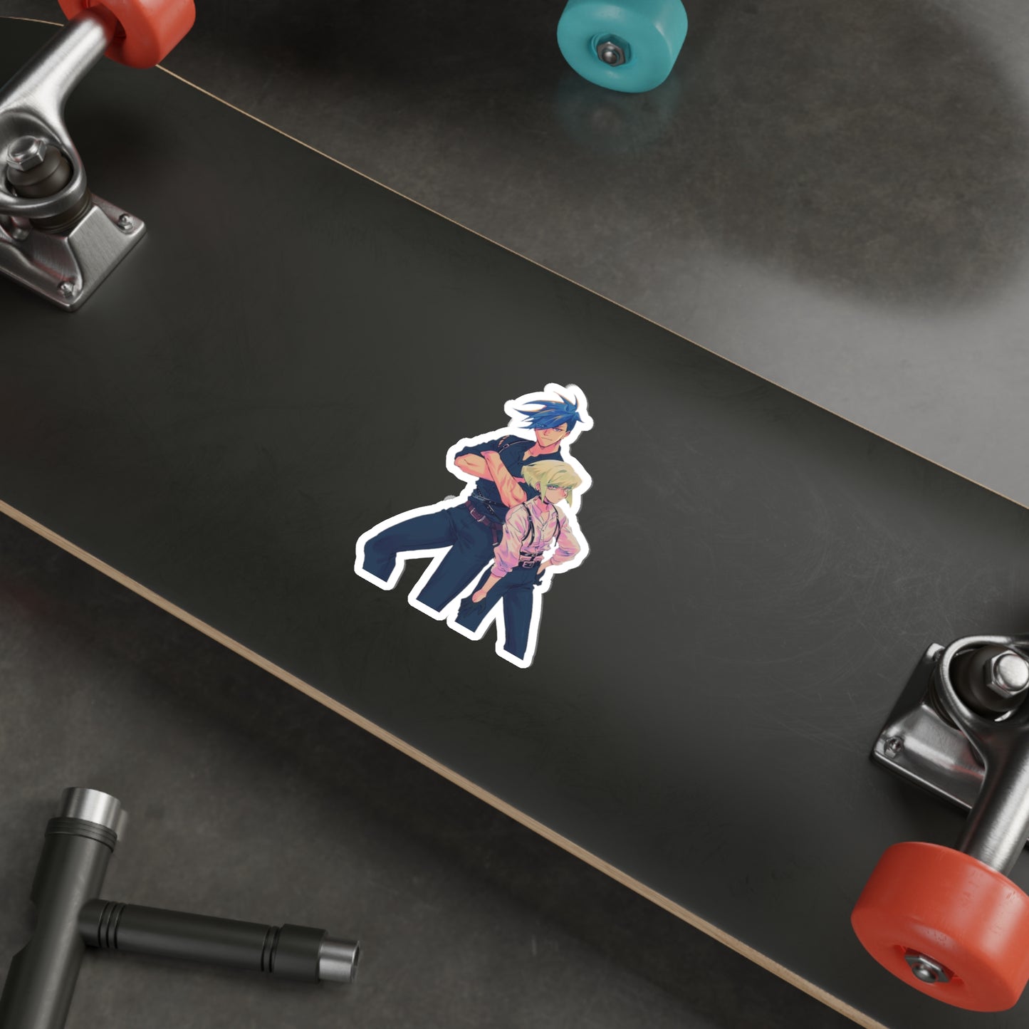 Promare Waterproof Sticker - Galo and Lio Anime Vinyl Decal - Car Bumper Sticker - Laptop Sticker