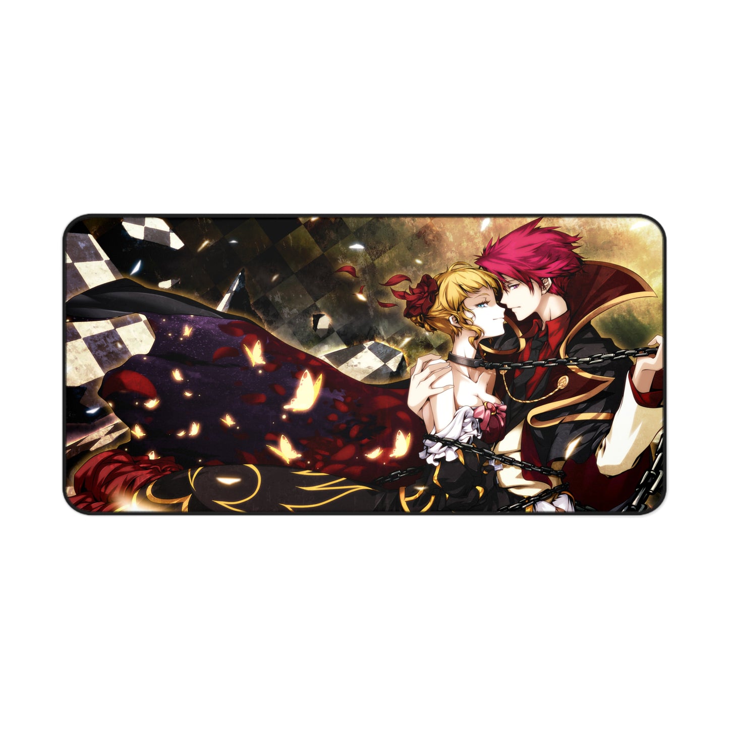 Umineko When They Cry Desk Mat - Beatrice and Battler Ushiromiya Mousepad - Non Slip Visual Novel Dojin Playmat - Umineko no Naku Koro ni