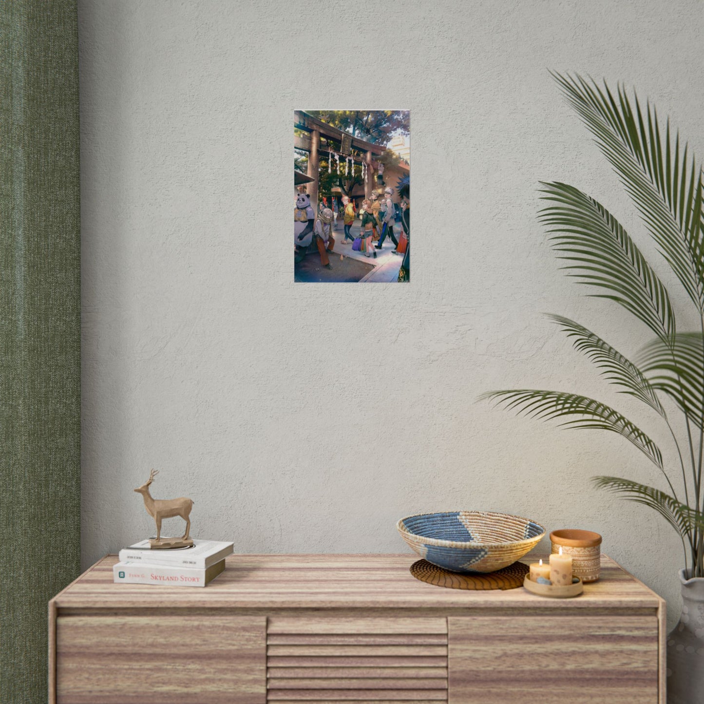 Whimsical Rolled Posters for Art Lovers, Unique Wall Decor, Anime-Inspired Art Prints, Home Office Decoration, Gift for Students
