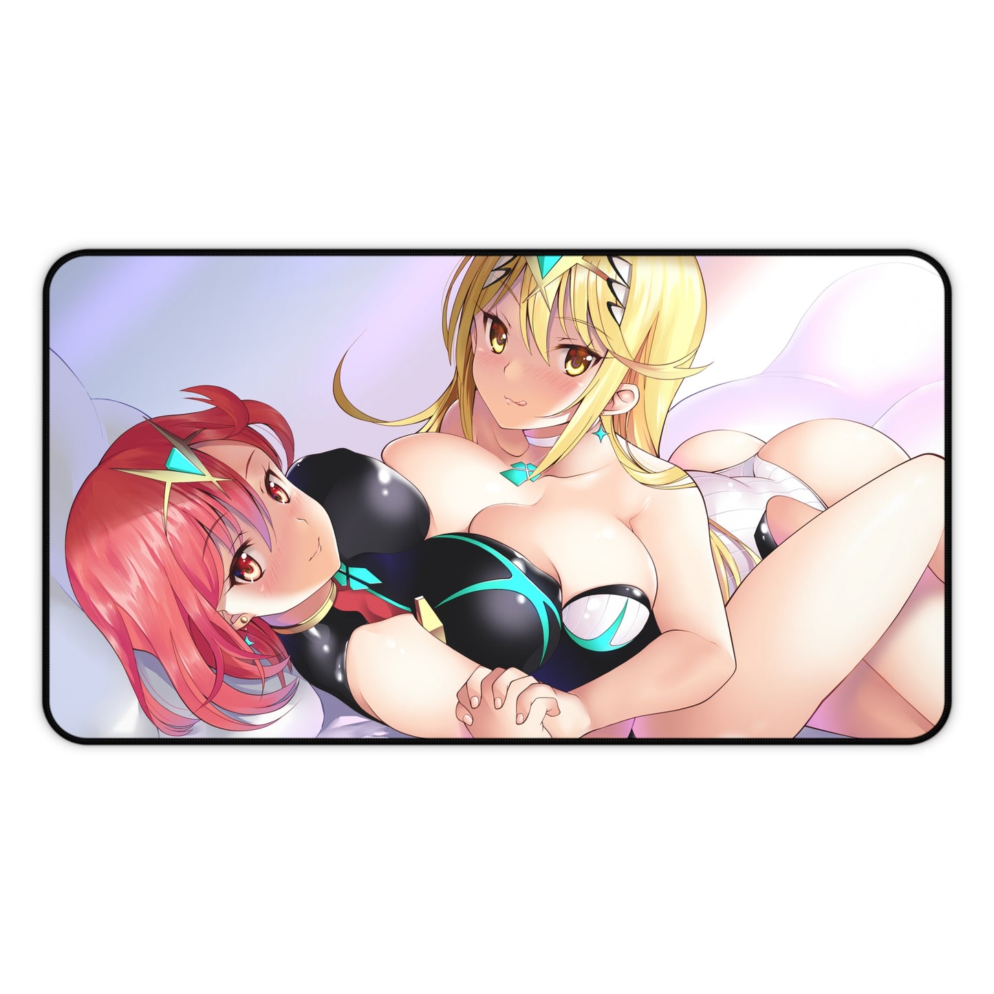 Xenoblade Sexy Waifus Mousepad - Large Desk Mat - Ecchi Boobs Mouse Pad