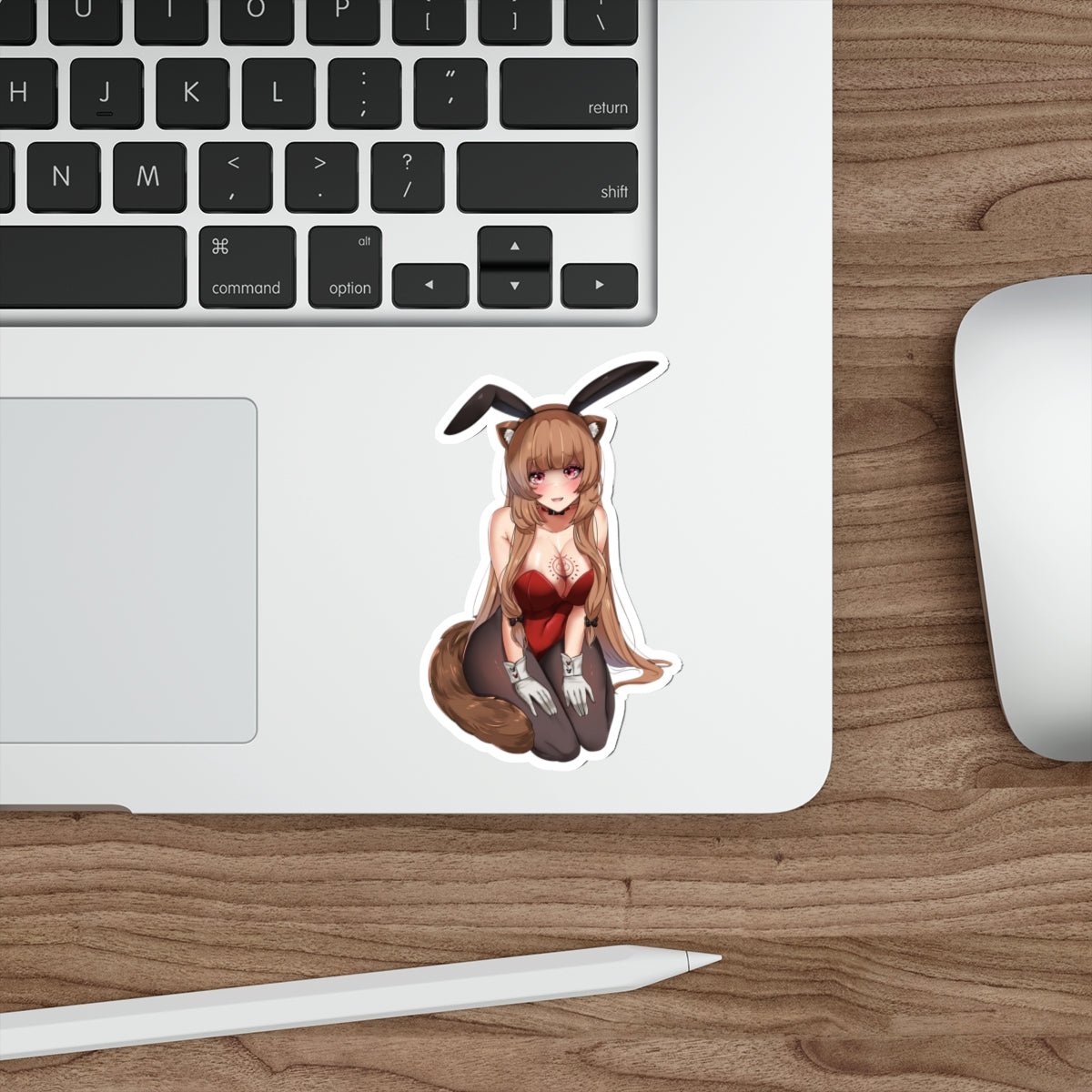 Autocollant imperméable The Rising of the Shield Hero - Autocollant en vinyle Sexy Bunny Raphtalia Anime - Autocollant pour pare-chocs de voiture - Autocollant pour ordinateur portable Ecchi