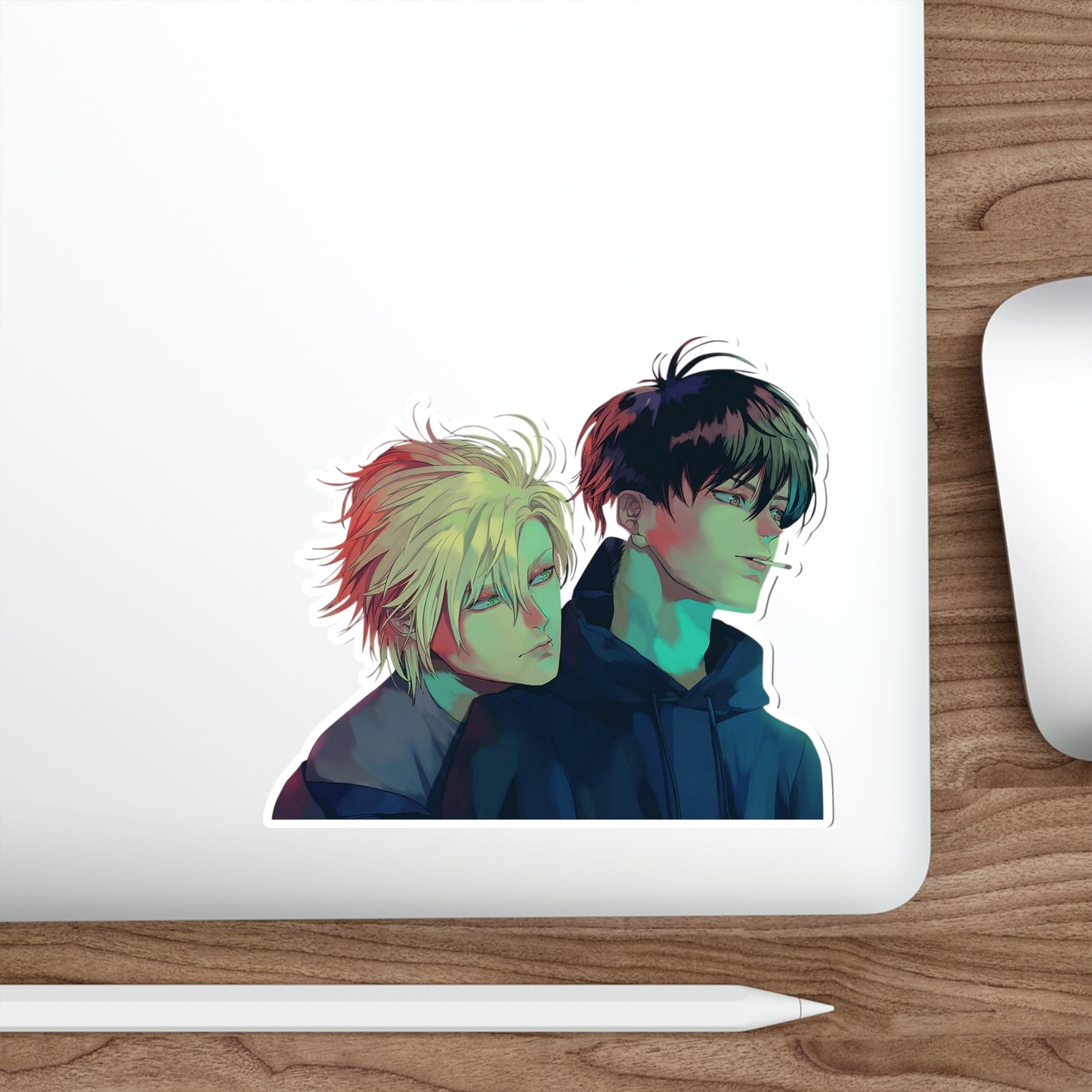 Ash Lynx and Eiji Okumura Waterproof Sticker - Banana Fish Premium Anime Vinyl Decal