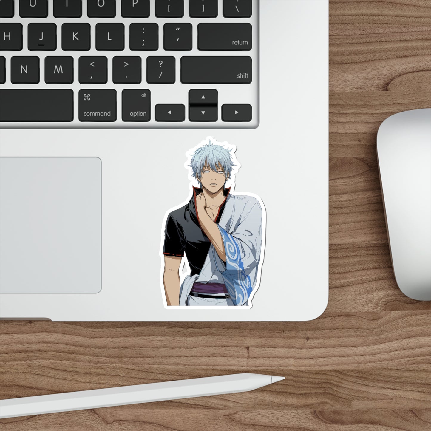 Gintoki Sakata Gintama Waterproof Sticker - Anime Premium Vinyl Decal - Gin Tama Car Decal