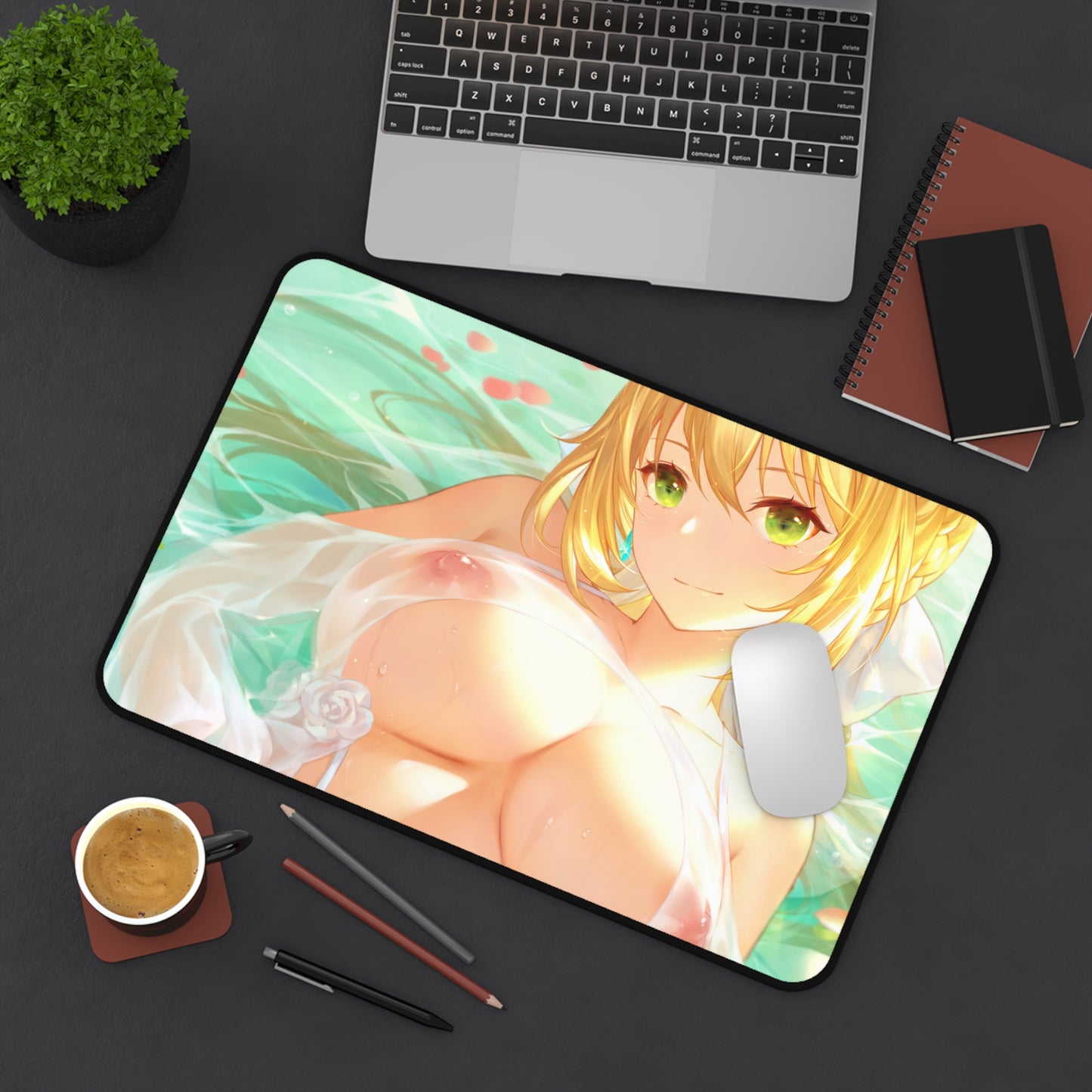 Tapis de souris Ecchi Fate Grand Order - Grand tapis de bureau Nude Saber - Tapis de souris Fate Stay Night - Tapis de jeu MTG