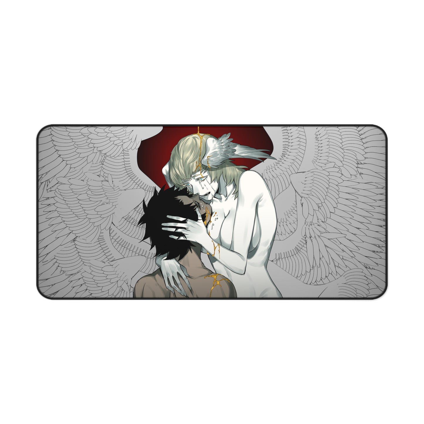 Devilman Crybaby Desk Mat - Akira and Satan Lovers - XXL Anime Mousepad - Manga Desk Pad