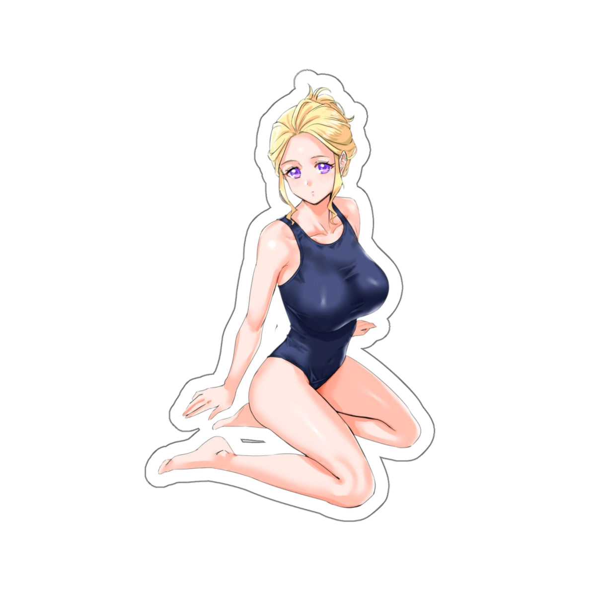 Pretty Cure Waterproof Sticker - Fuurin Asumi Swimsuit Anime Vinyl Decal - Ecchi Precure Sticker