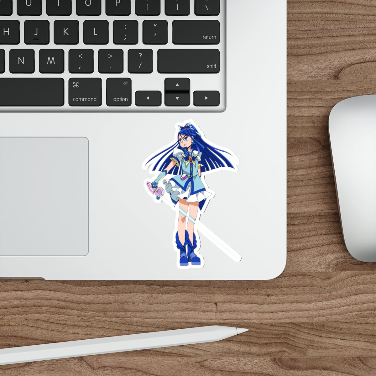 Pretty Cure Waterproof Sticker - Minazuki Karen Cure Aqua Anime Vinyl Decal - Yes Precure 5 Sticker