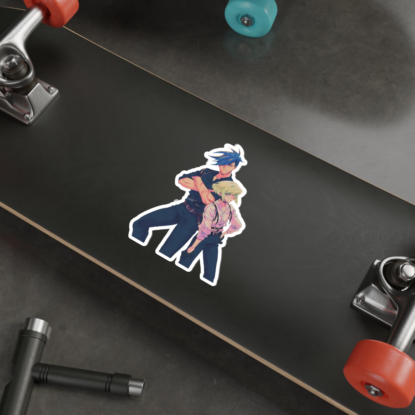 Promare Waterproof Sticker - Galo and Lio Anime Vinyl Decal - Car Bumper Sticker - Laptop Sticker