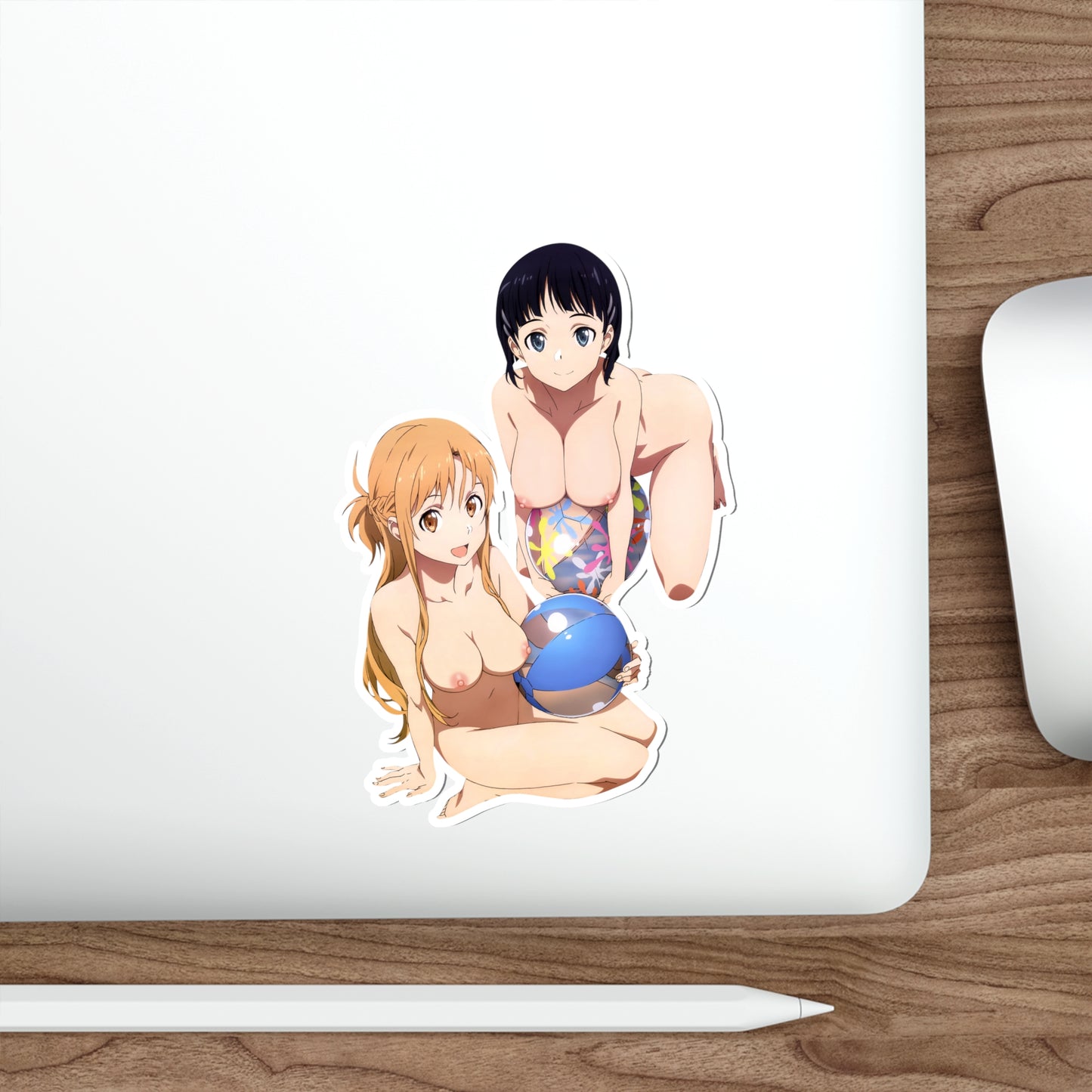 Sword Art Online Nude Kirigaya Suguha and Asuna Waterproof Sticker - Ecchi Vinyl Decal