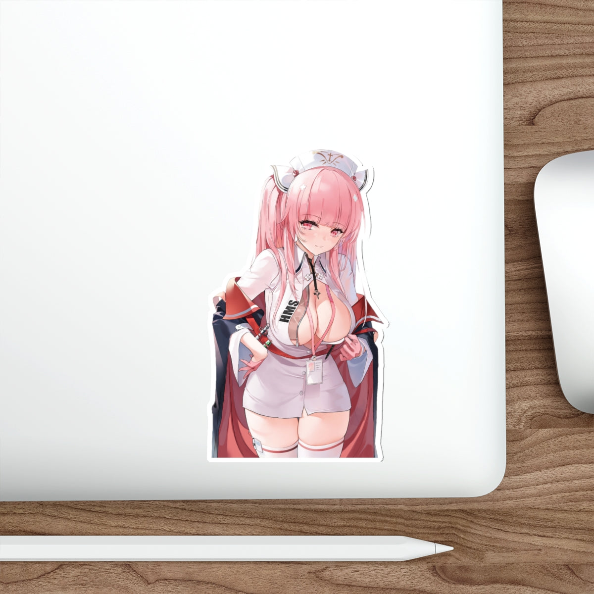 Autocollant imperméable Azur Lane - Autocollant en vinyle de jeu Sexy Perseus - Autocollant de voiture Anime Ecchi Boobs - Autocollant pour ordinateur portable