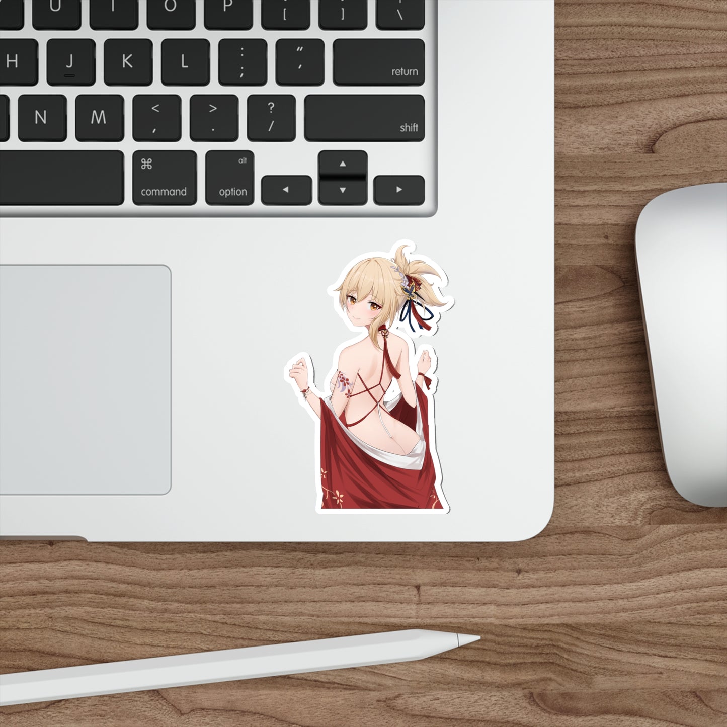 Sexy Nude Back Yoimiya Genshin Impact Waterproof Sticker - Ecchi Vinyl Decal