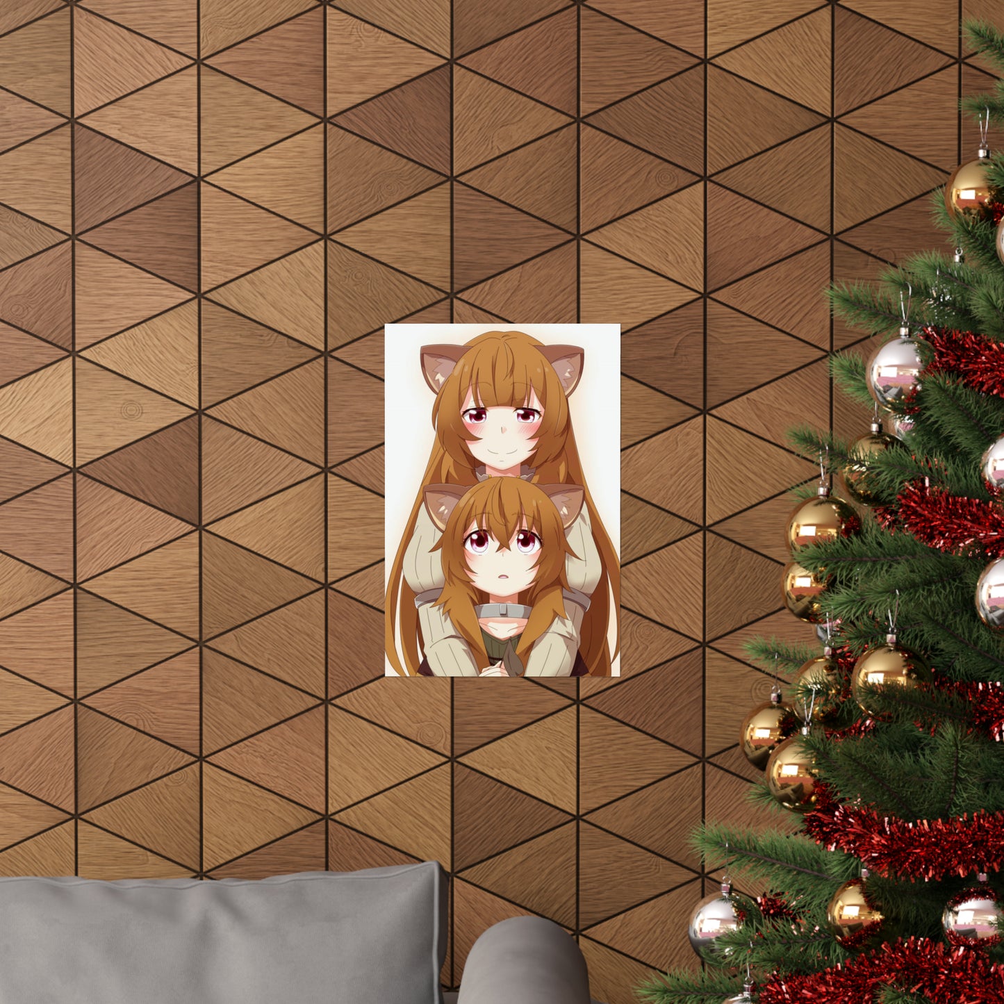 The Rising of the Shield Hero Poster - Raphtalia and Child Raphtalia Anime Wall Art Decor - Premium Matte Vertical Poster - Manga Print