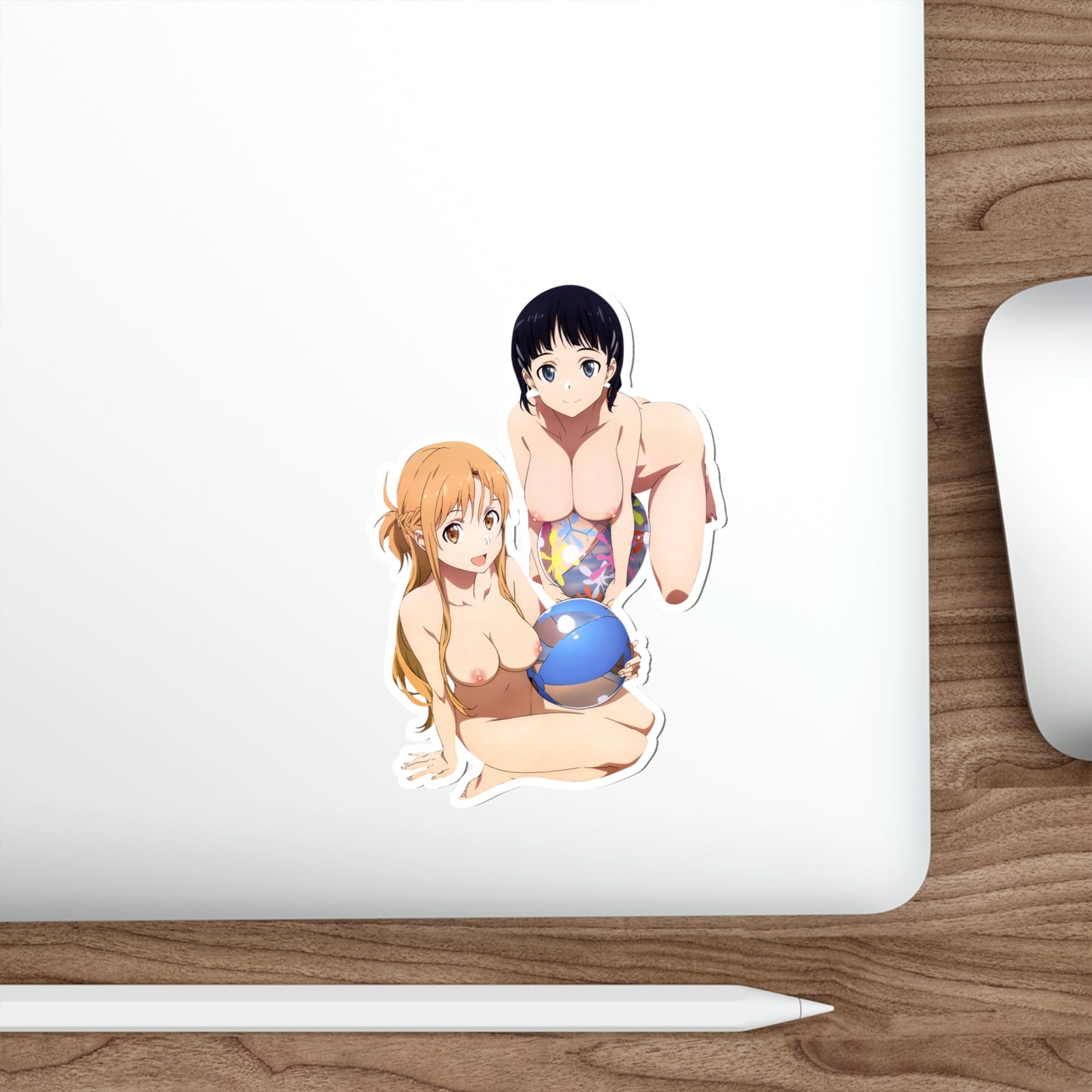 Sword Art Online Nude Kirigaya Suguha and Asuna Waterproof Sticker - Ecchi Vinyl Decal