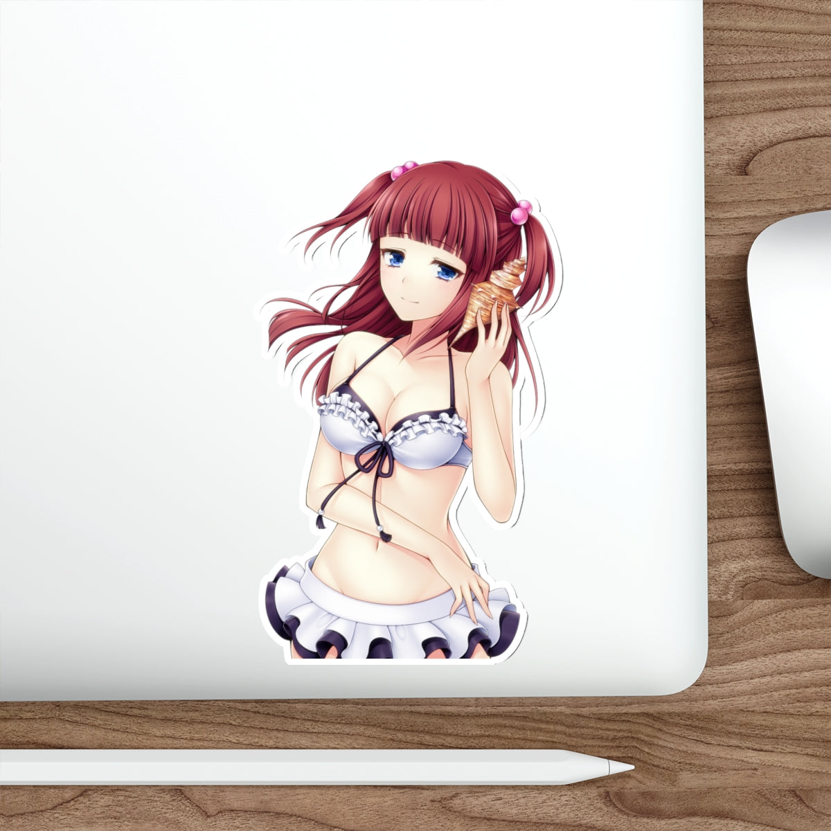 Umineko When They Cry Waterproof Sticker - Ange Ushiromiya Bikini Vinyl Decal - Sexy Visual Novel Dojin - Anime Car Decal - Laptop Sticker