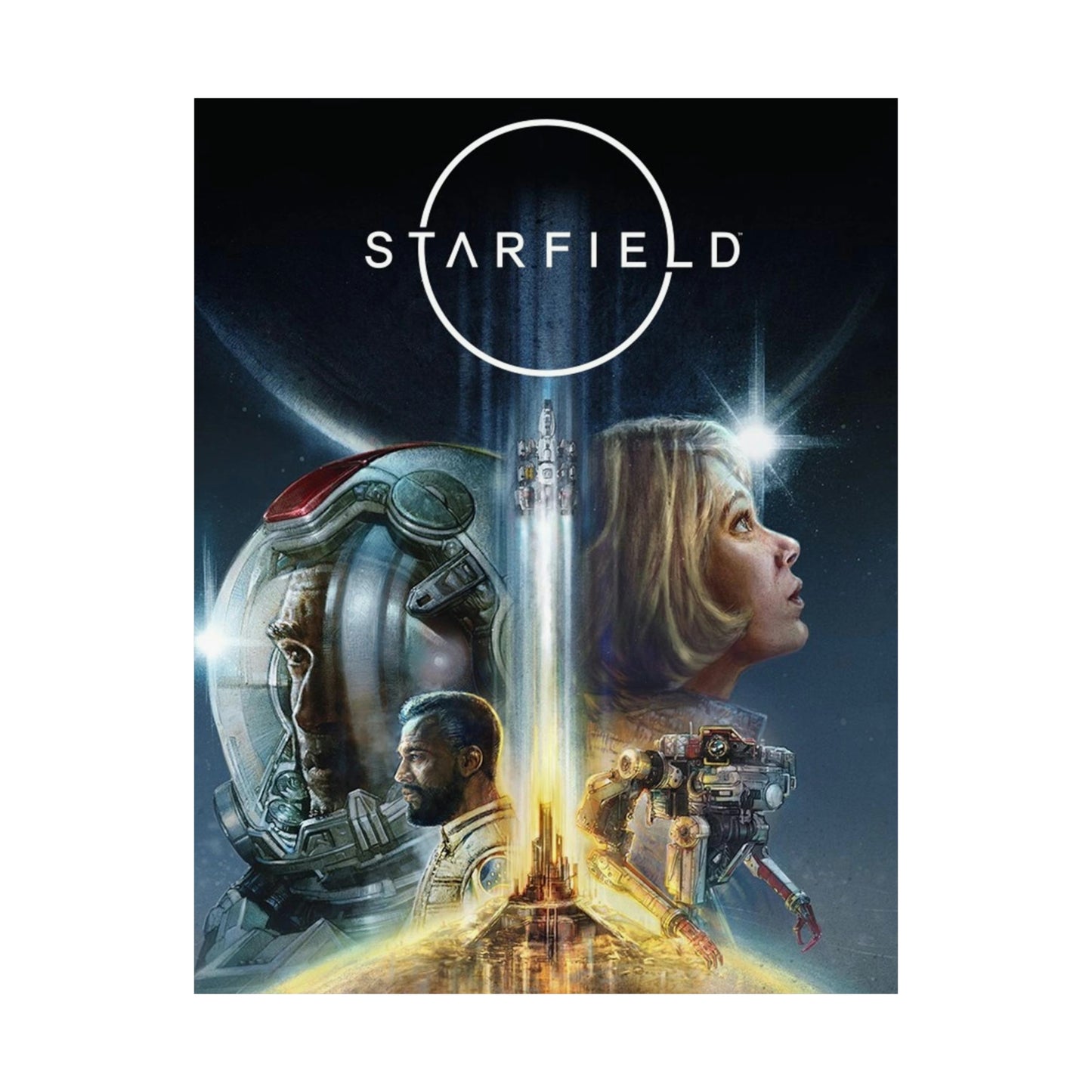 Starfield Cover Poster - Gaming Decor Wall Art - Premium Matte Vertical Poster -  Sci Fi Art Gift