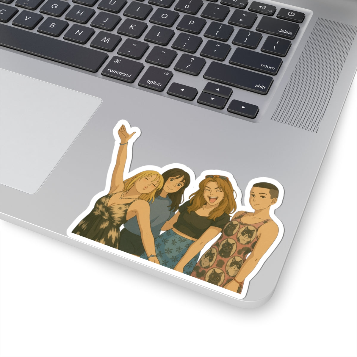 Fun Friends Kiss-Cut Stickers, Playful Vinyl Decals for Laptops, Phone Cases, Scrapbooking, Party Favors, Gifts