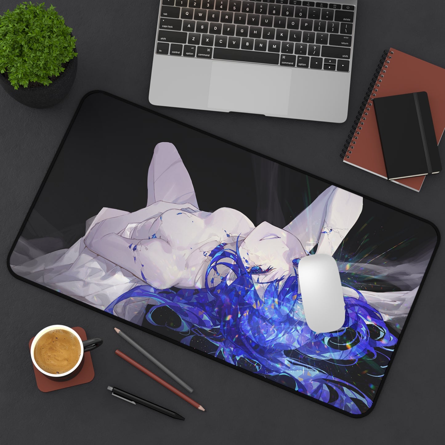 Land of the Lustrous Anime Desk Mat - Phosphophyllite Houseki no Kuni Ecchi Mousepad - Non Slip Playmat