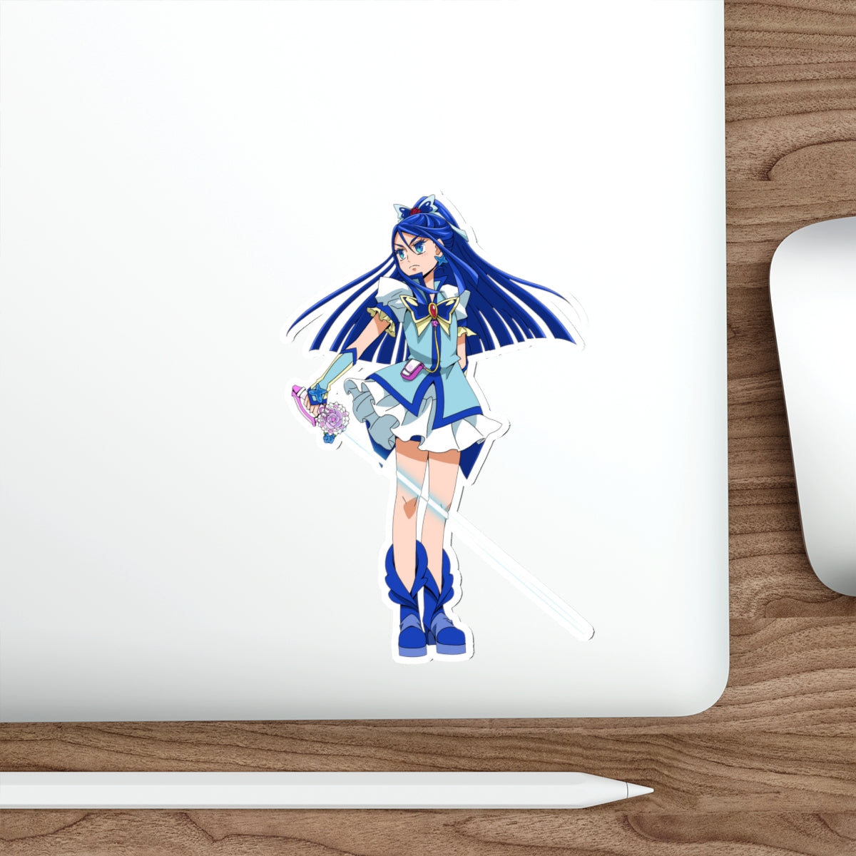 Pretty Cure Waterproof Sticker - Minazuki Karen Cure Aqua Anime Vinyl Decal - Yes Precure 5 Sticker