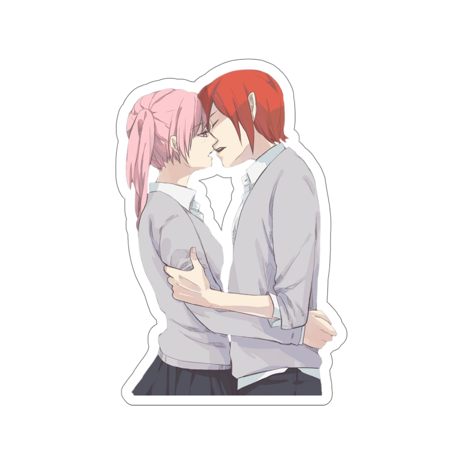 Horimiya Waterproof Sticker - Remi Ayasaki and Kakeru Sengoku Kissing Anime Vinyl Decal