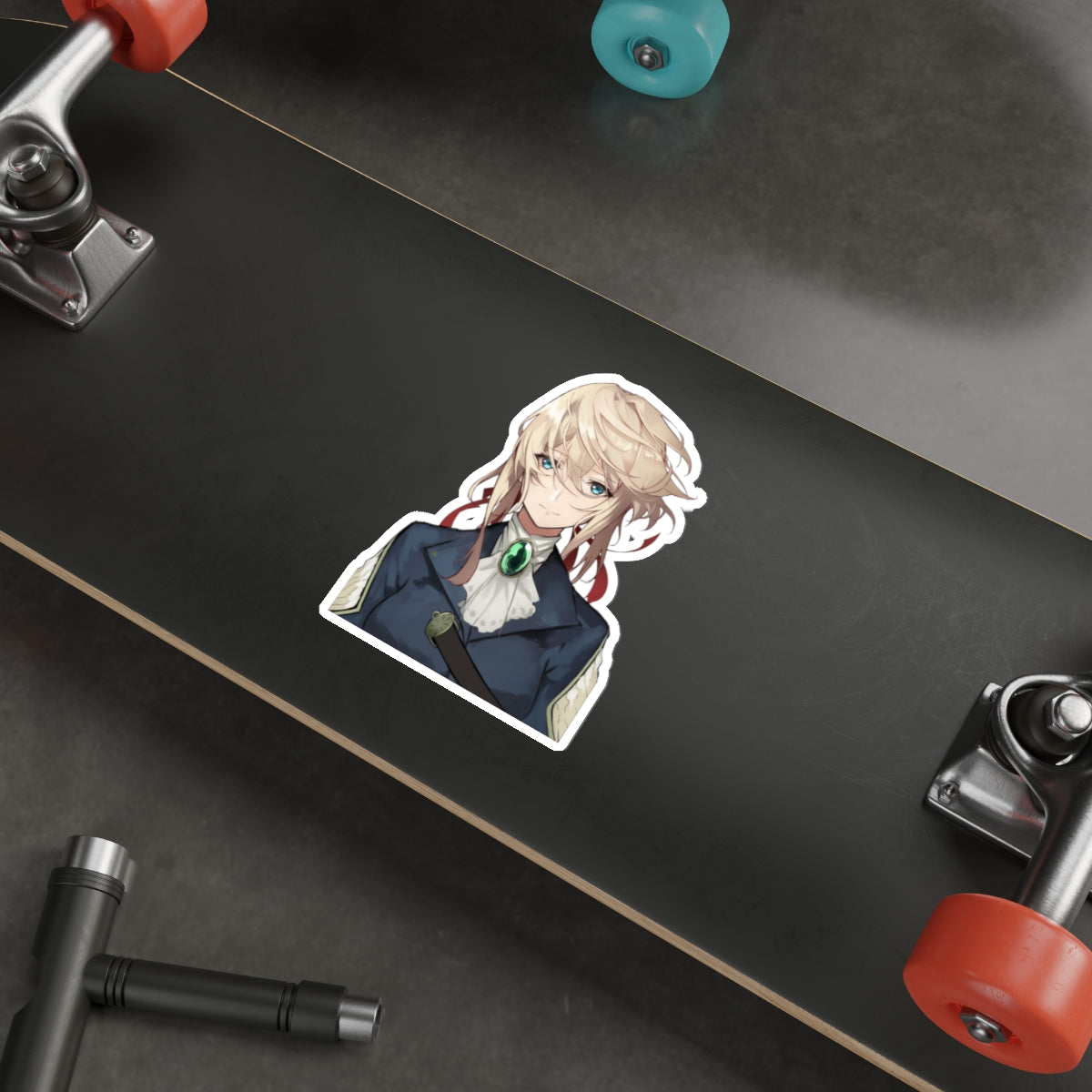 Autocollant imperméable Violet Evergarden - Autocollant en vinyle Waifu mignon - Autocollant de voiture Anime - Autocollant pour ordinateur portable - Autocollant Manga