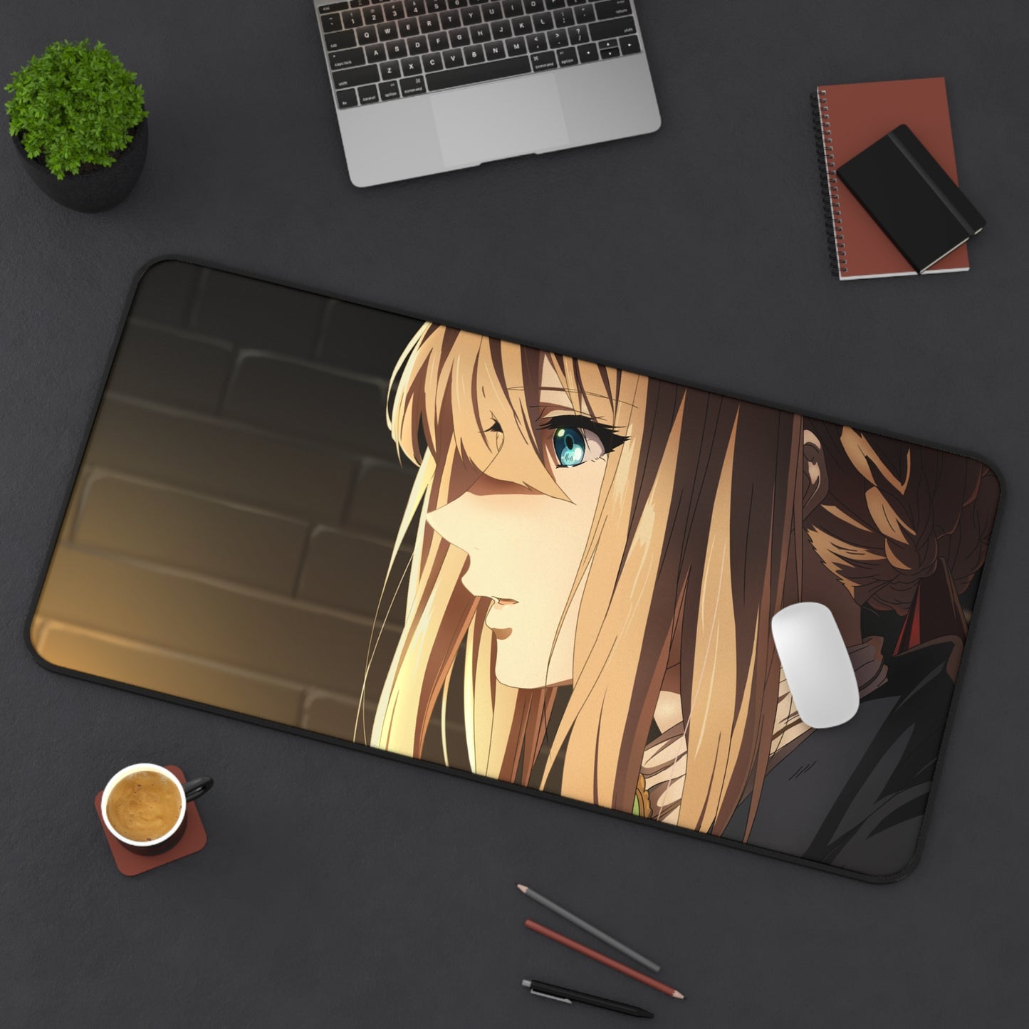 Violet Evergarden Anime Mousepad - XXL Gaming Desk Mat - Non Slip Manga Playmat