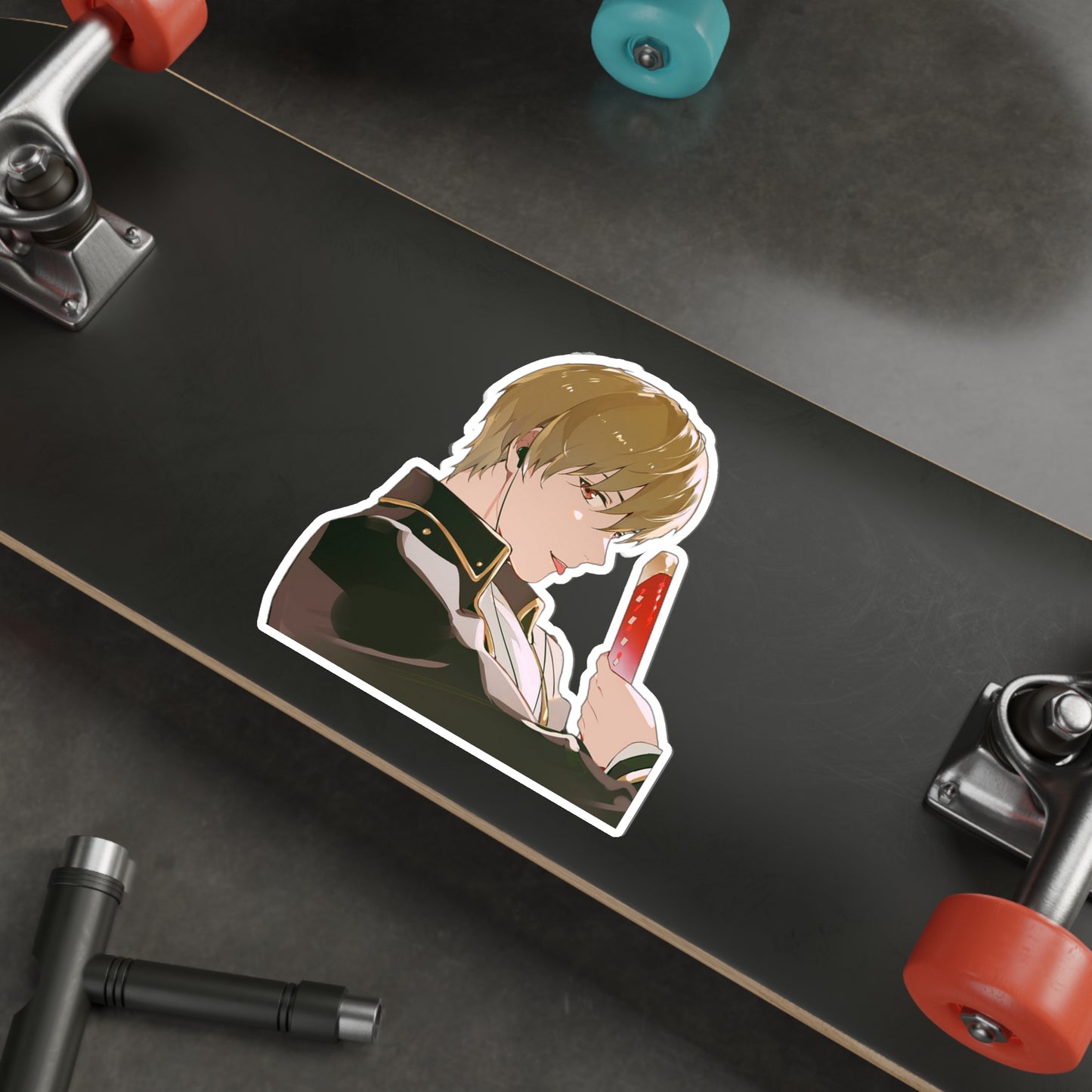 Gintama Okita Sougo Waterproof Sticker - Anime Premium Vinyl Decal - Gin Tama Car Decal