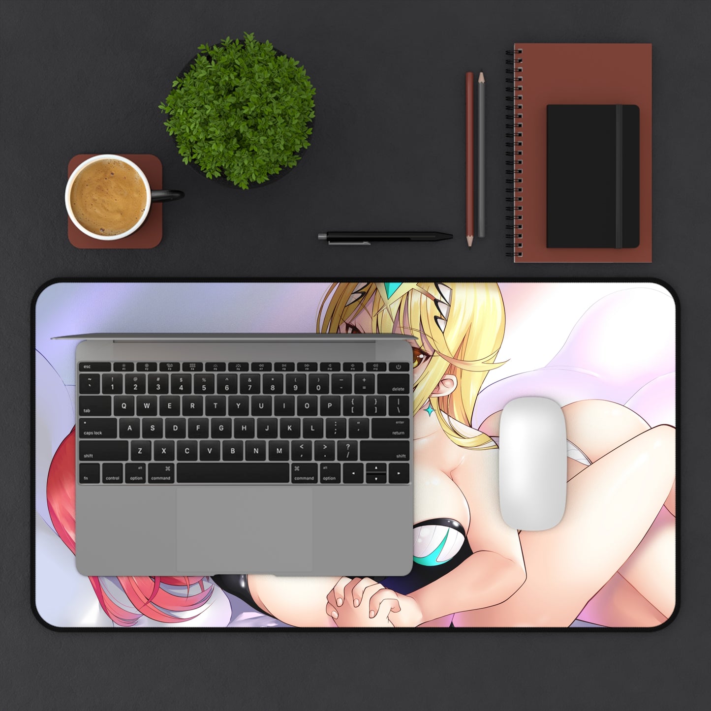 Xenoblade Sexy Waifus Mousepad - Large Desk Mat - Ecchi Boobs Mouse Pad