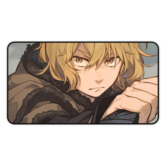 Vinland Saga Thorfinn Desk Mat - Viking Anime Mousepad - XXL Gaming Mousepad - Non Slip Manga Playmat - Norse Gift