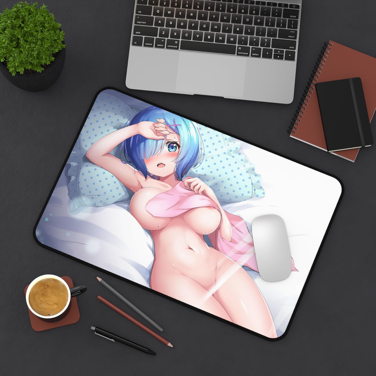 Re Zero Sexy Mousepad - Nude Rem Desk Mat - Ecchi Playmat