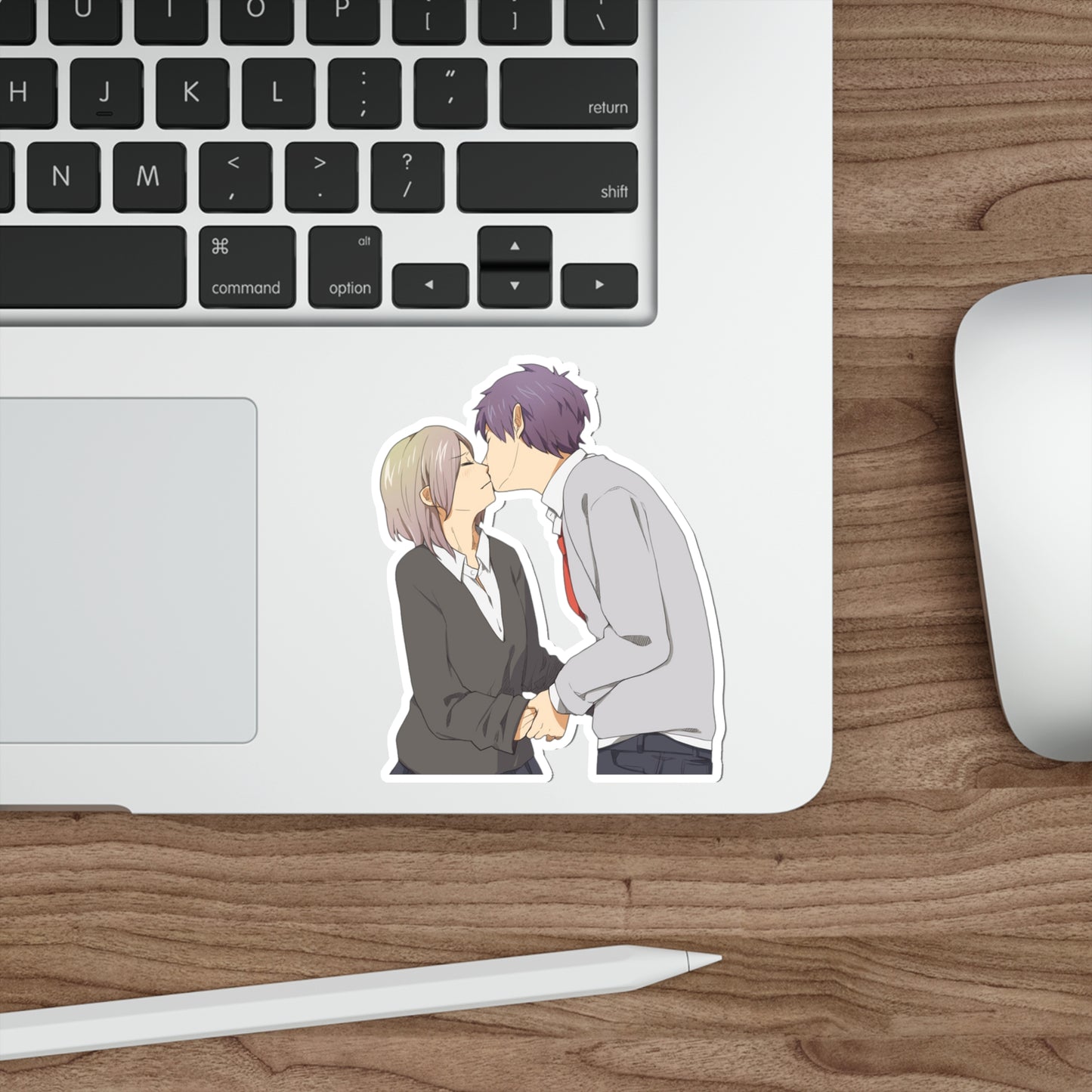 Horimiya Waterproof Sticker - Yuki Yoshikawa and Toru Ishikawa Kissing Anime Vinyl Decal