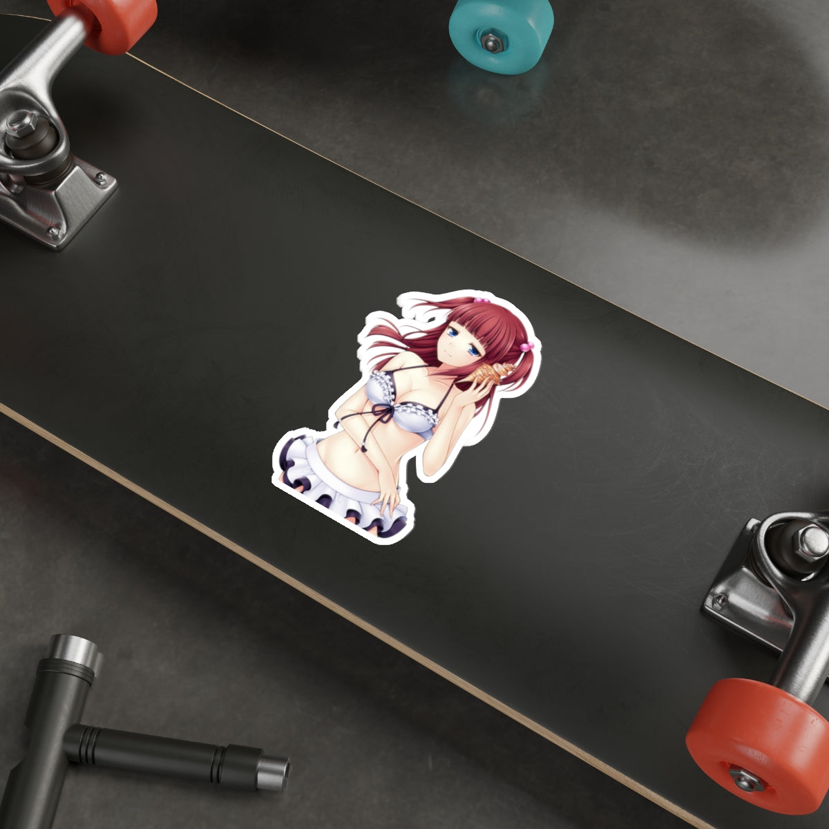 Umineko When They Cry Waterproof Sticker - Ange Ushiromiya Bikini Vinyl Decal - Sexy Visual Novel Dojin - Anime Car Decal - Laptop Sticker