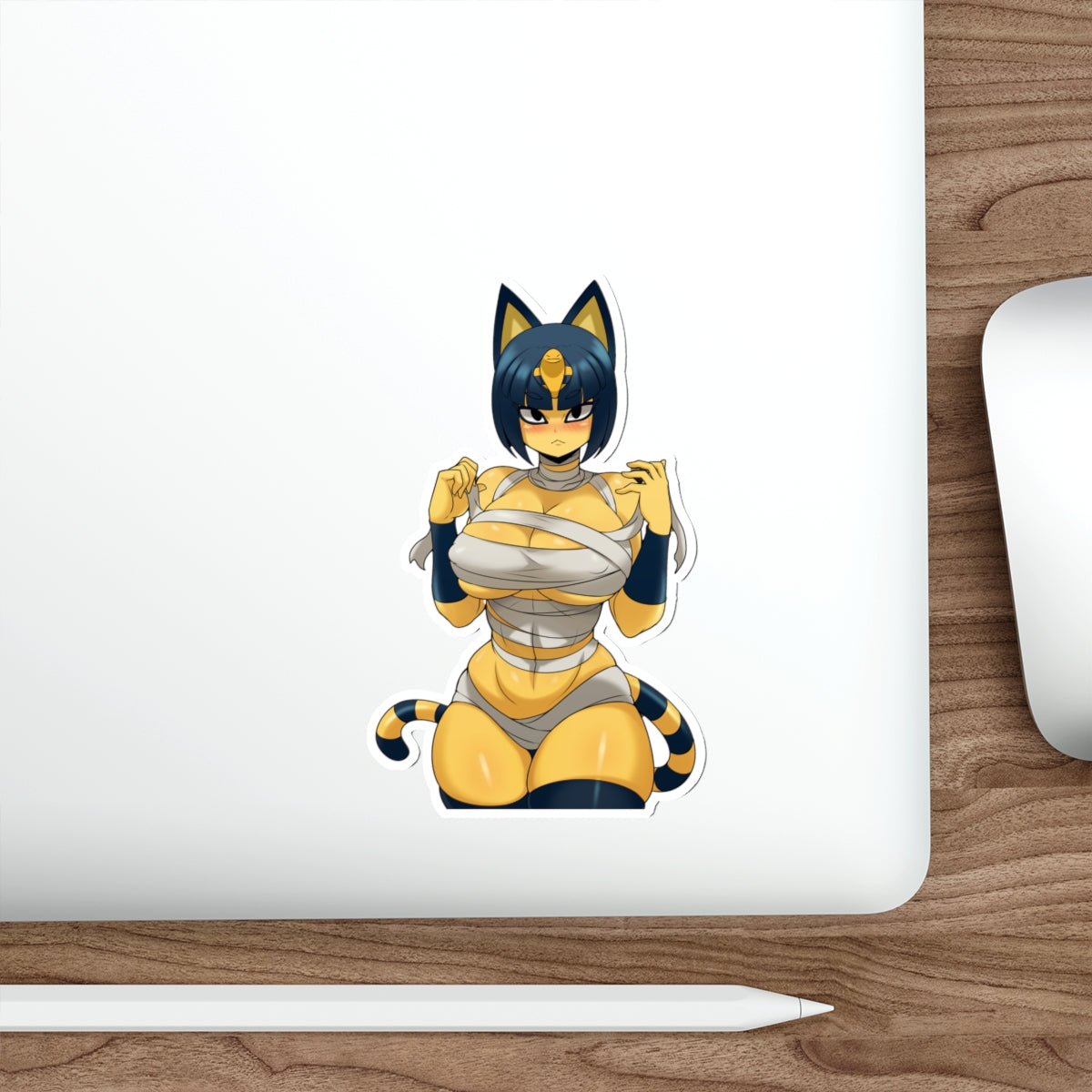 Thick Ankha Animal Crossing Waterproof Sticker - Ecchi Vinyl Decal