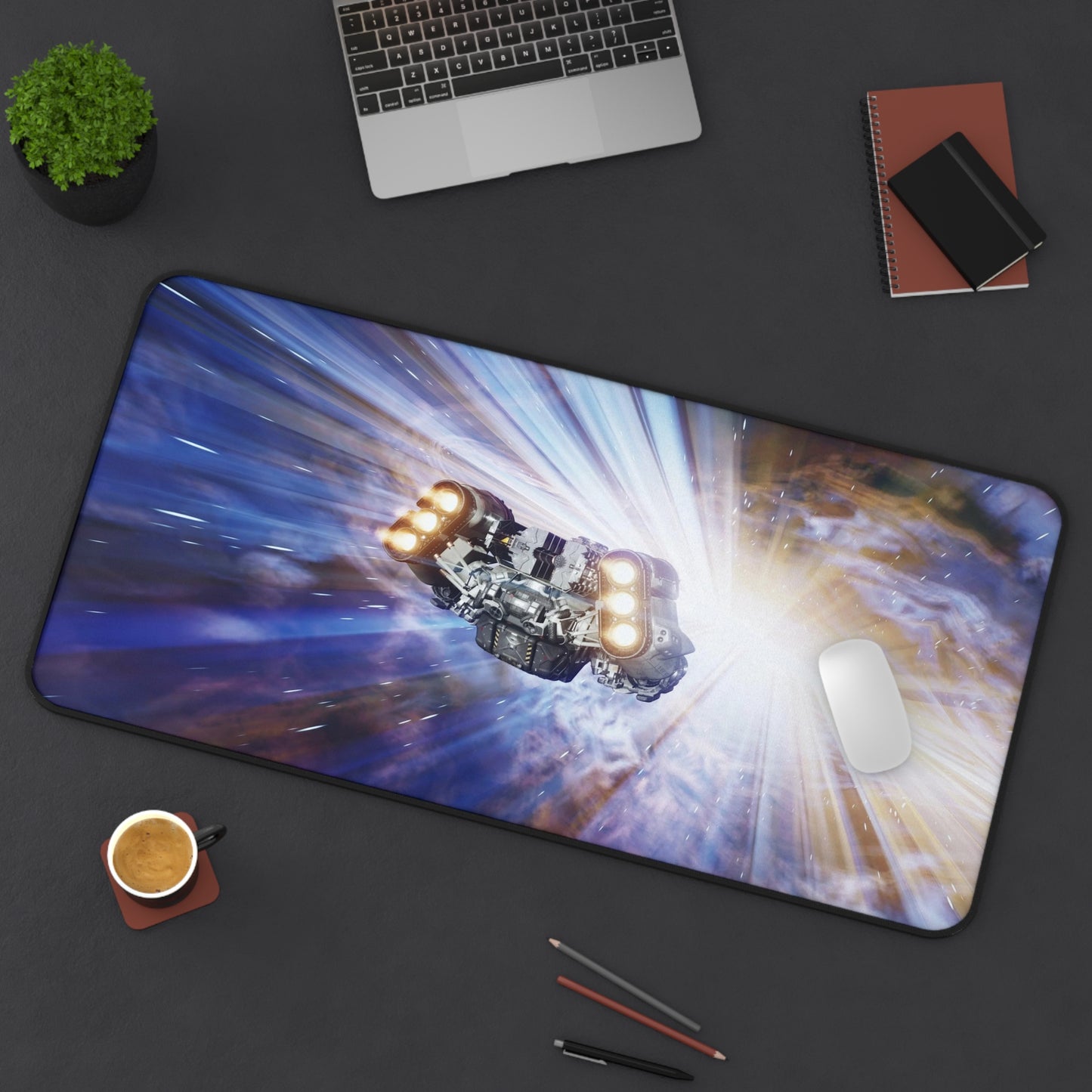 Starfield Grav Jump Mousepad - XXL Gaming Desk Mat - Non Slip Gamer Playmat