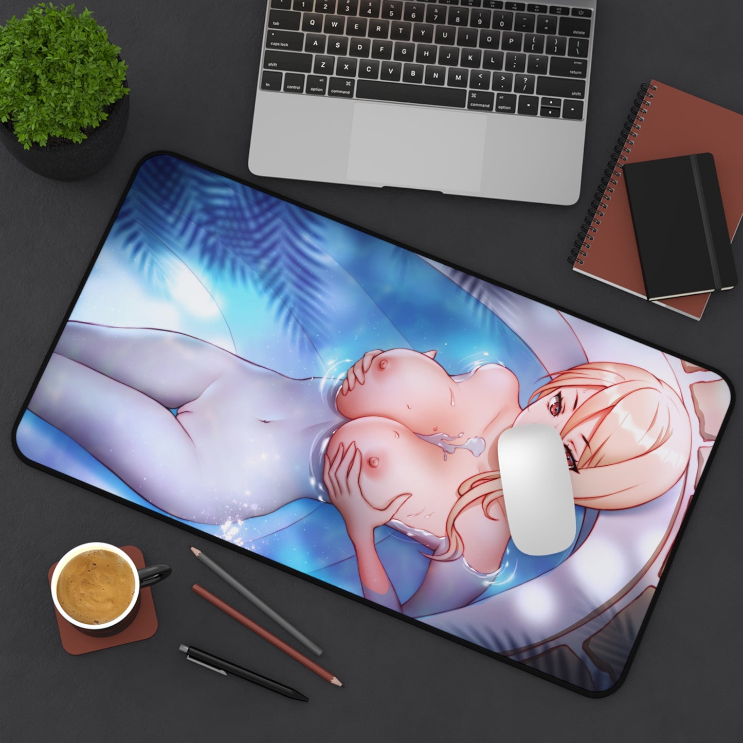 Food Wars Sexy Mousepad - Nude Alice Nakiri Hot Bath Desk Mat - Ecchi Playmat