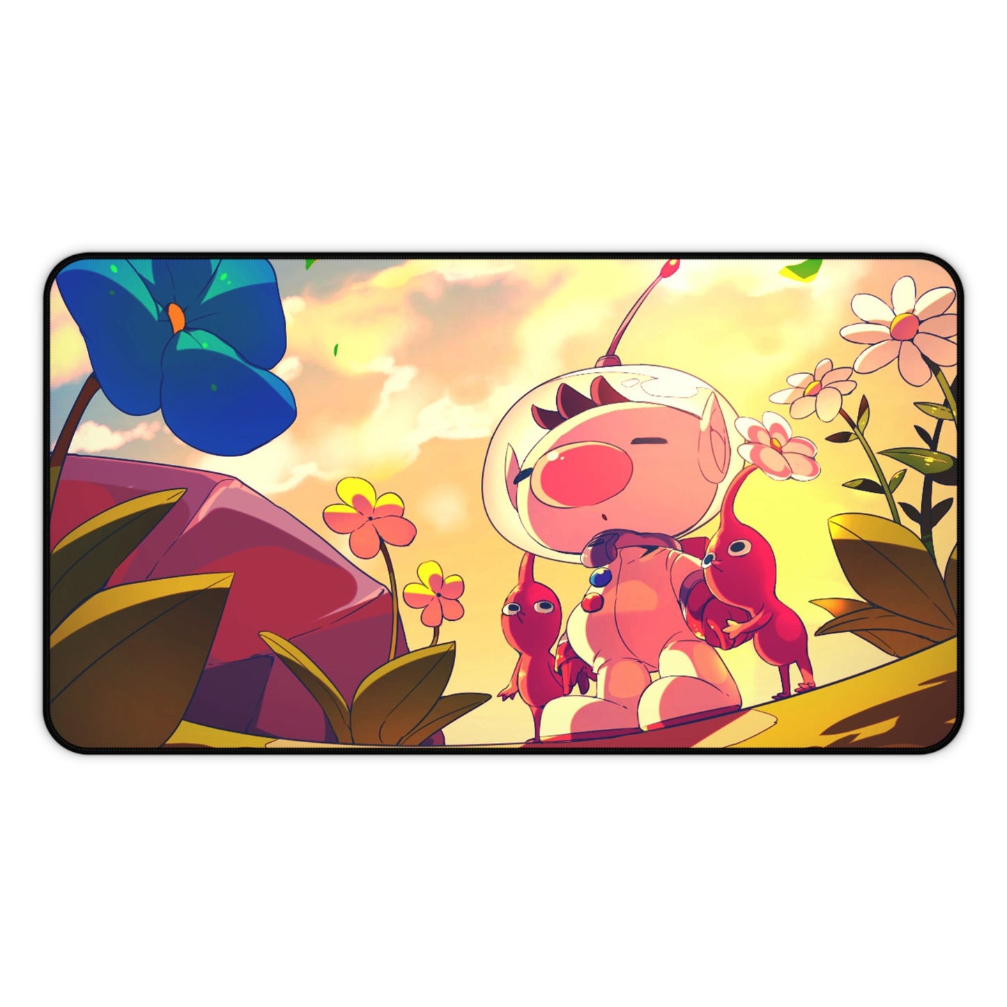 Olimar and Red Pikmin Desk Mat - XXL Gaming Mousepad - Non Slip Gamer Playmat