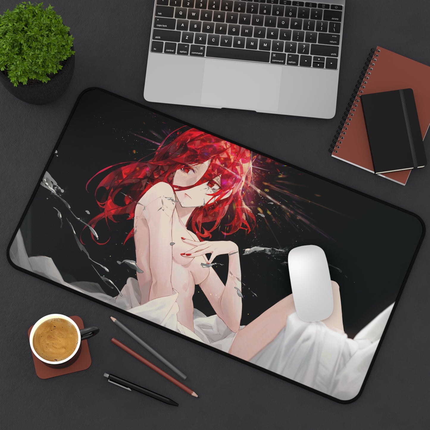 Land of the Lustrous Anime Desk Mat - Cinnabar Houseki no Kuni Ecchi Mousepad - Non Slip Playmat