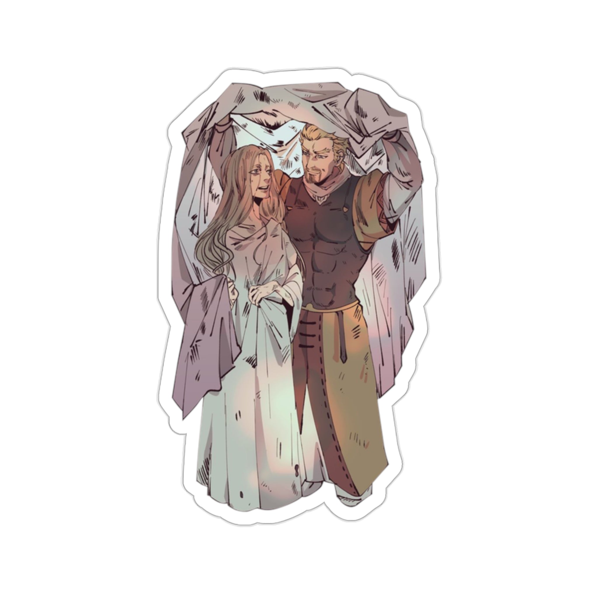 Vinland Saga Sticker - Askeladd and Lydia Anime Vinyl Decal - Waterpro ...