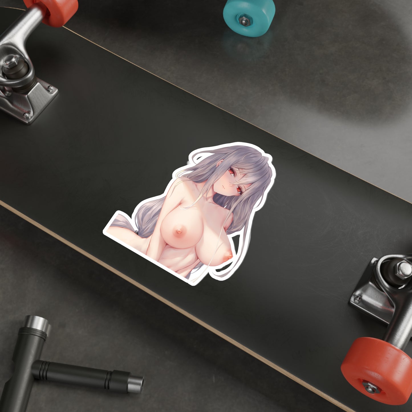 Arknights Skadi Nude Boobs Ecchi Vinyl Decal Waterproof Sticker - Ecchi Vinyl Decal