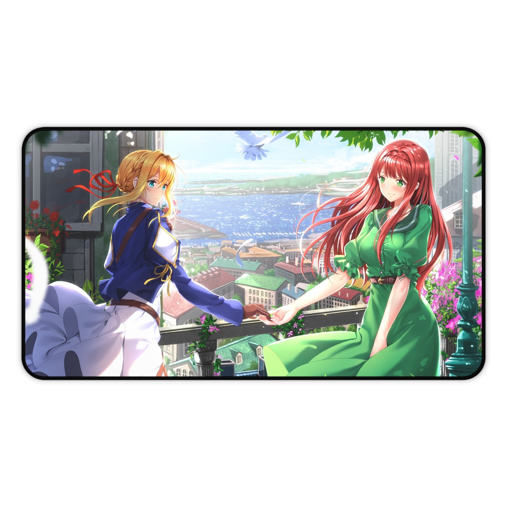 Violet Evergarden Desk Mat - Violet and Luculia Anime Waifus Mousepad ...