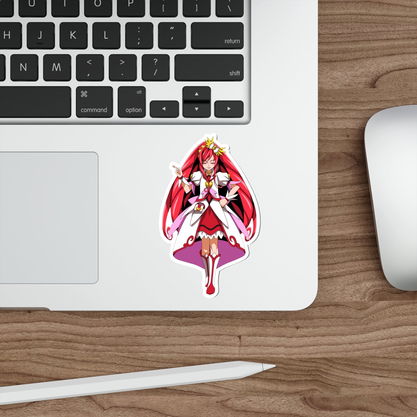 Pretty Cure Waterproof Sticker - Madoka Aguri Cure Ace Anime Vinyl Decal - Glitter Force Doki Doki Dub Precure Sticker