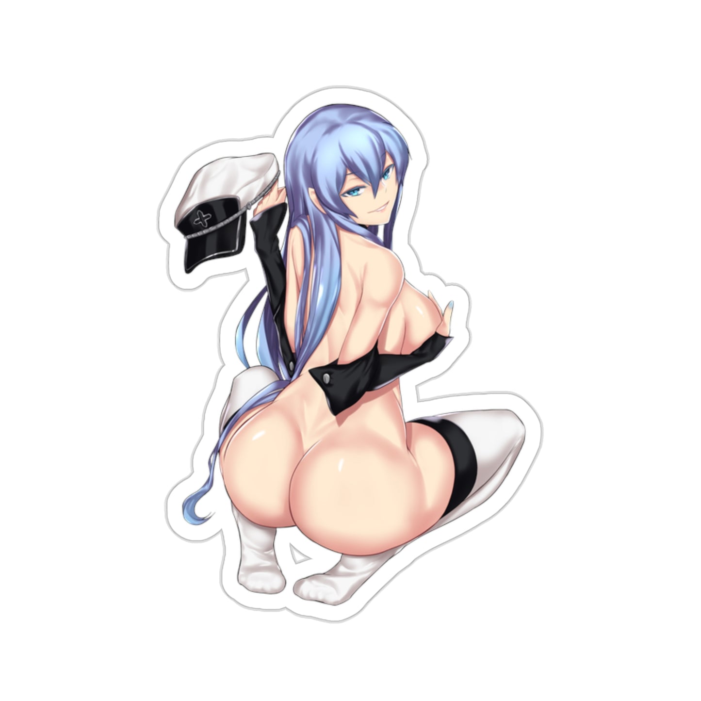 Akame Ga Kill Nude Esdeath Waterproof Sticker - Ecchi Vinyl Decal